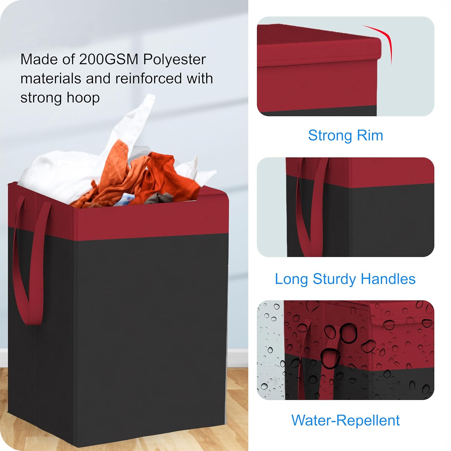 75L Laundry Basket for Clothes 