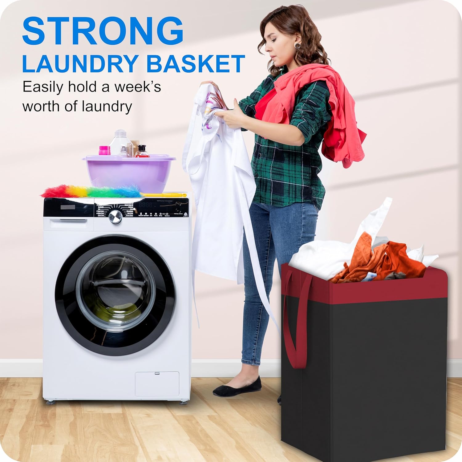 75L Laundry Basket for Clothes 