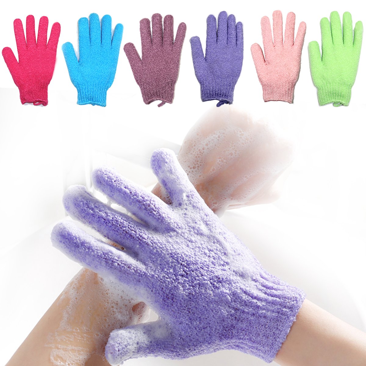 Body Scrubber Bath Gloves Spa Massage Body Cleaner Dead Skin Cleaning (2 pcs.)