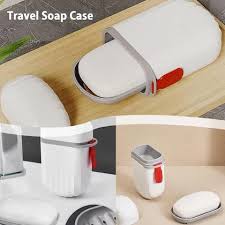 Leakproof Travel Soap Box Case with Lid