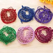 Adjustable Clothes Rope with 12pcs Clothespins