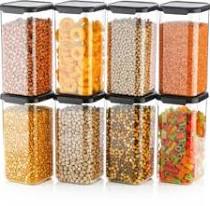  Food Safe Modular Plastic Lock & Lock Airtight  Containers  1.5 litre each - Set Of 4