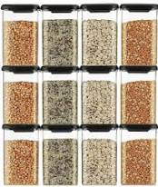  Food Safe Modular Plastic Lock & Lock Airtight  Containers  1.5 litre each - Set Of 4