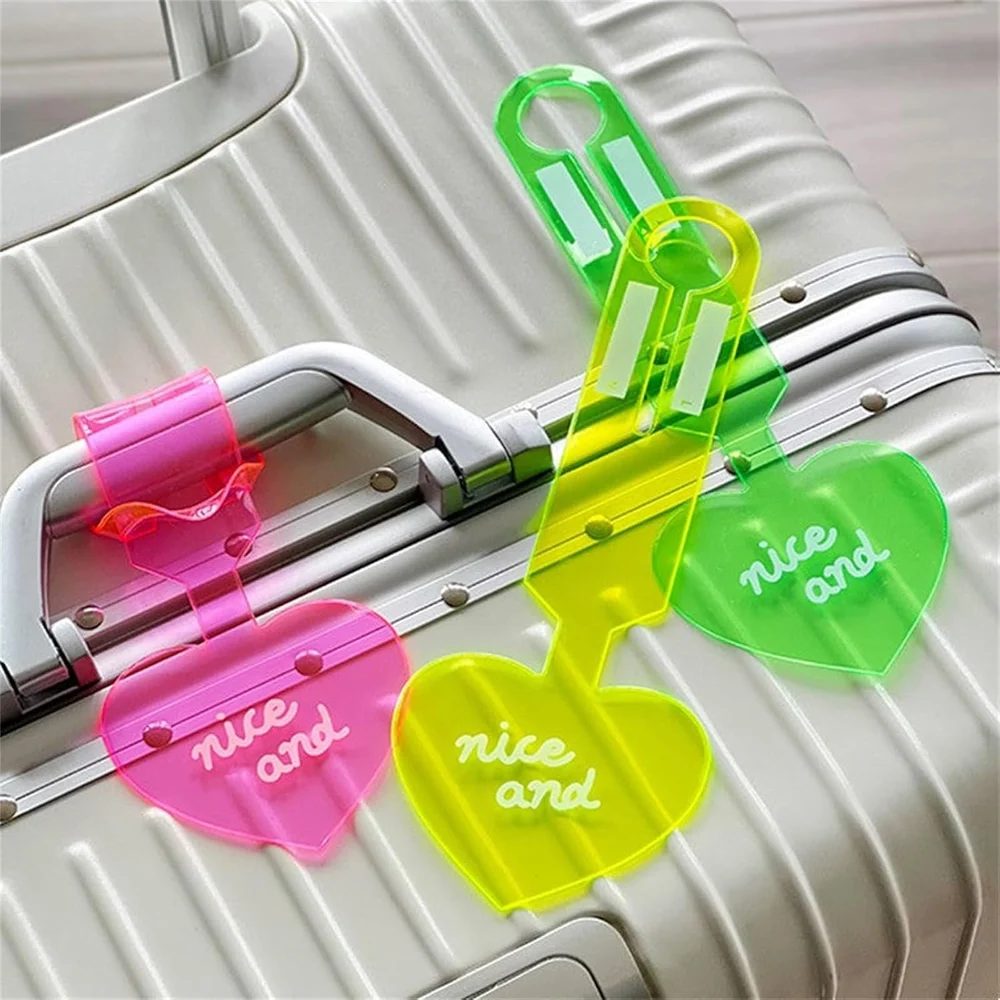 4 Pcs Luggage Tag (Multicolor)
