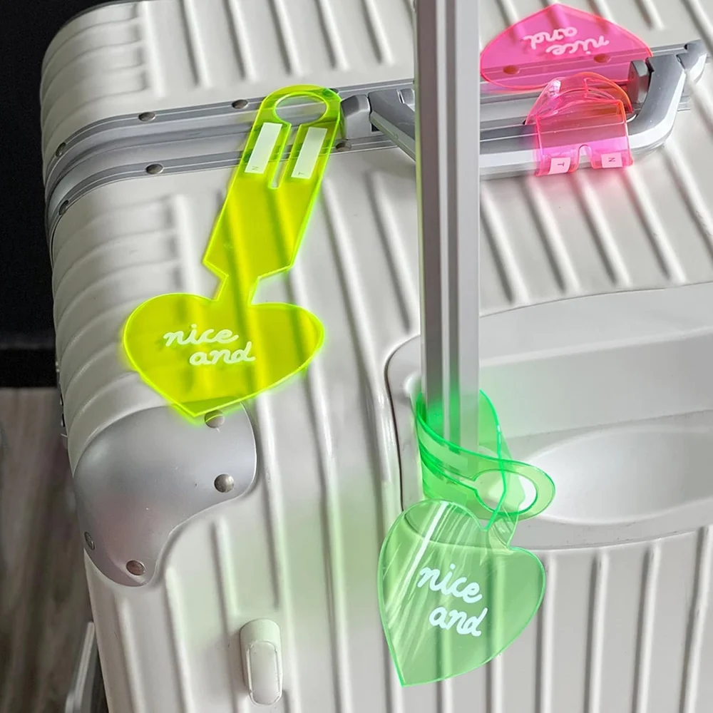 4 Pcs Luggage Tag (Multicolor)