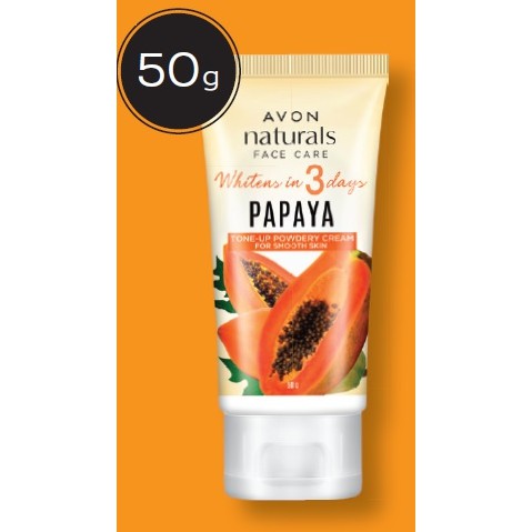 Avon Naturals Papaya Tone-Up Powdery Cream