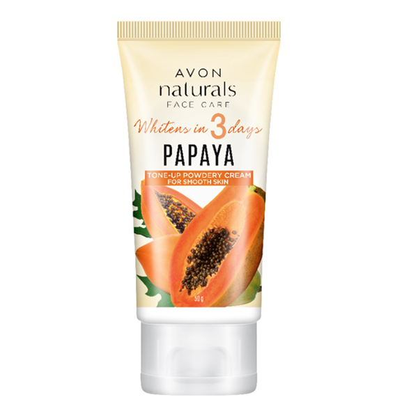 Avon Naturals Papaya Tone-Up Powdery Cream