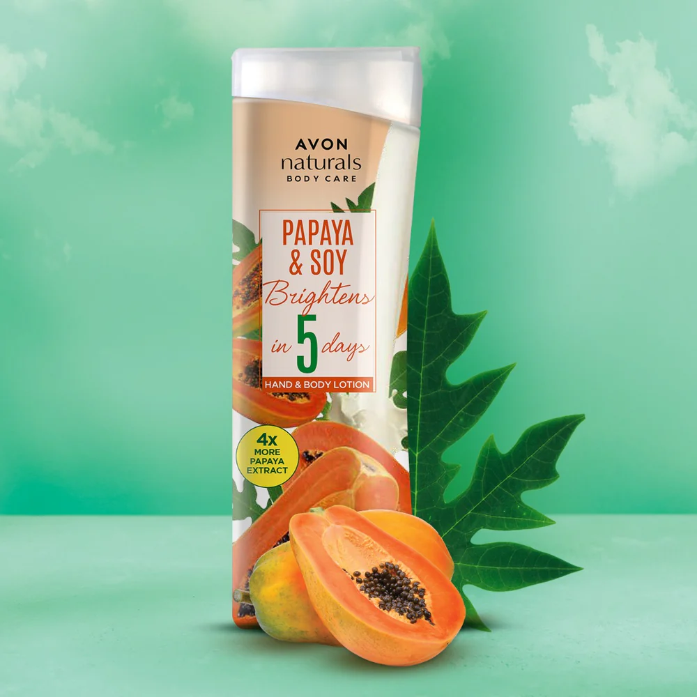 Avon Naturals Papaya & Soy Hand and Body Lotion