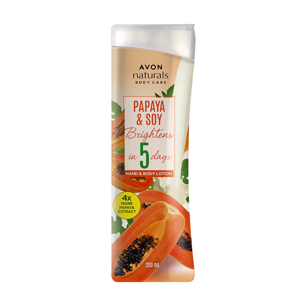 Avon Naturals Papaya & Soy Hand and Body Lotion