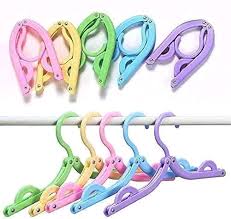 Portable Foldable Clothes Drying Rack Hangers for Travel (pack of 6)