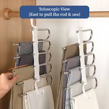 Multilayer 5 in 1  Foldable Hangers for Clothes Hanging