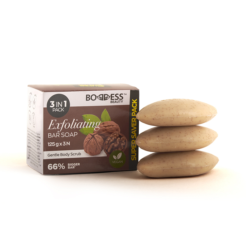 Boddess Beauty Exfoliating Bathing Soap Set of 6