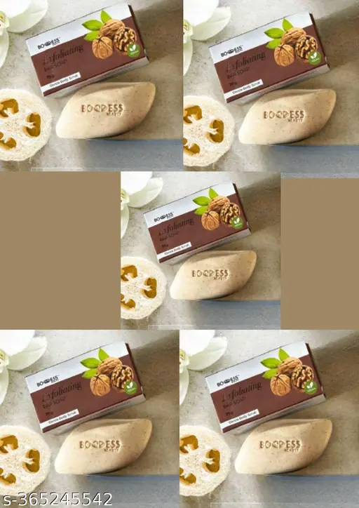 Boddess Beauty Exfoliating Bathing Soap Set of 6