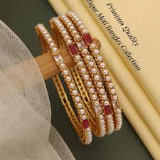 Antique Moti Bangles collection (set of 4)