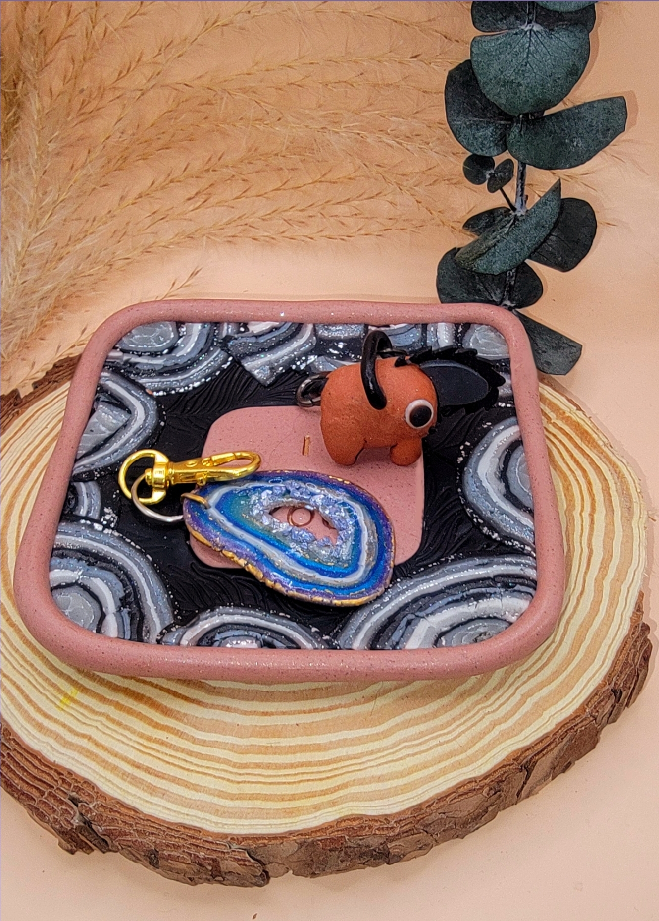 Trinket Tray-Customizable Lettering & Colors-Personalize-Gift-Personalize-I <3 You-Home Sweet Home-