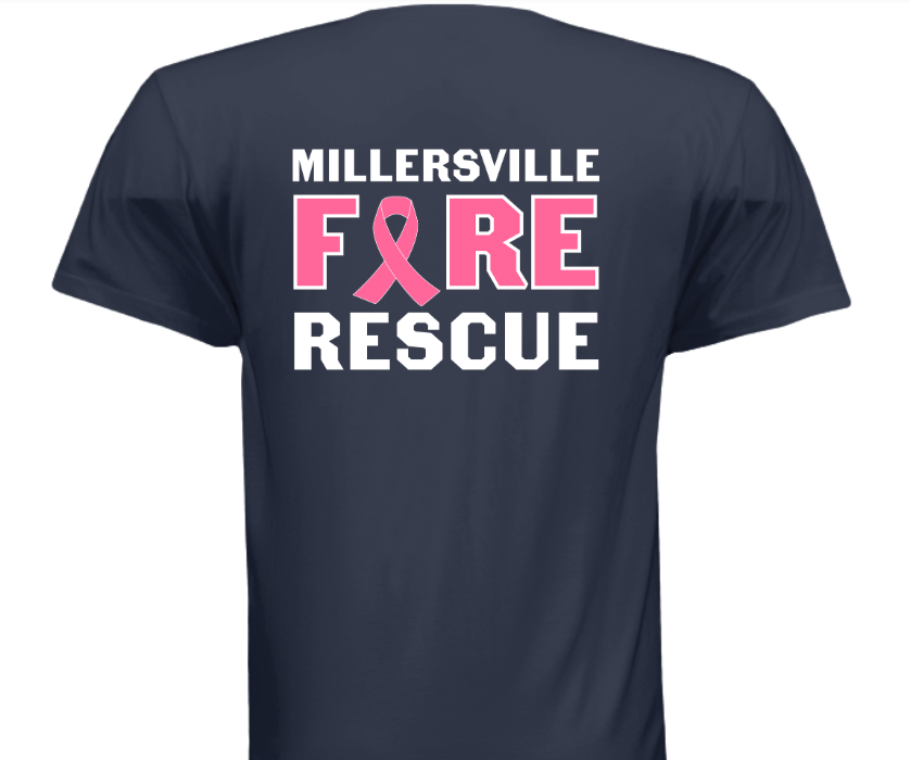 Breast Cancer Awareness T-Shirt - Navy