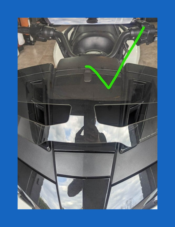 BRP Can Am Spyder F3 up to 2023 -  Kit of two grilles for windshield ventilation 
