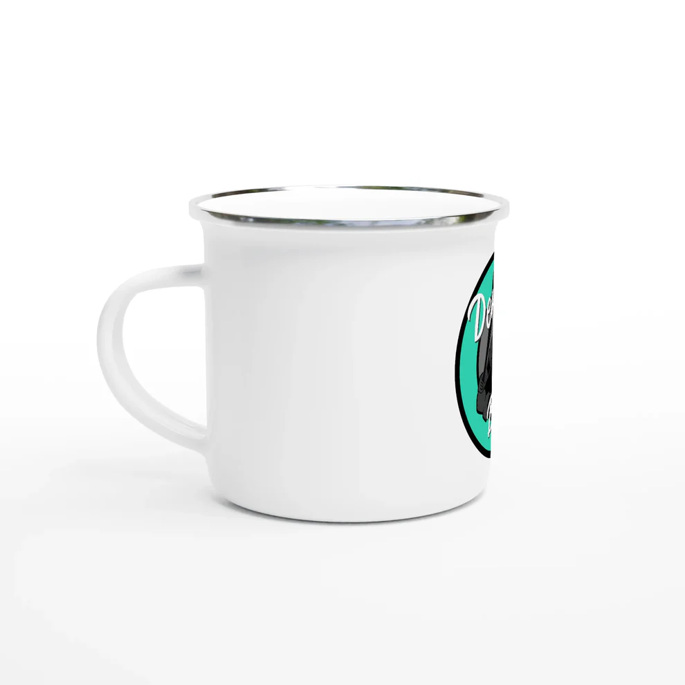 Bandits White 12oz Enamel Mug