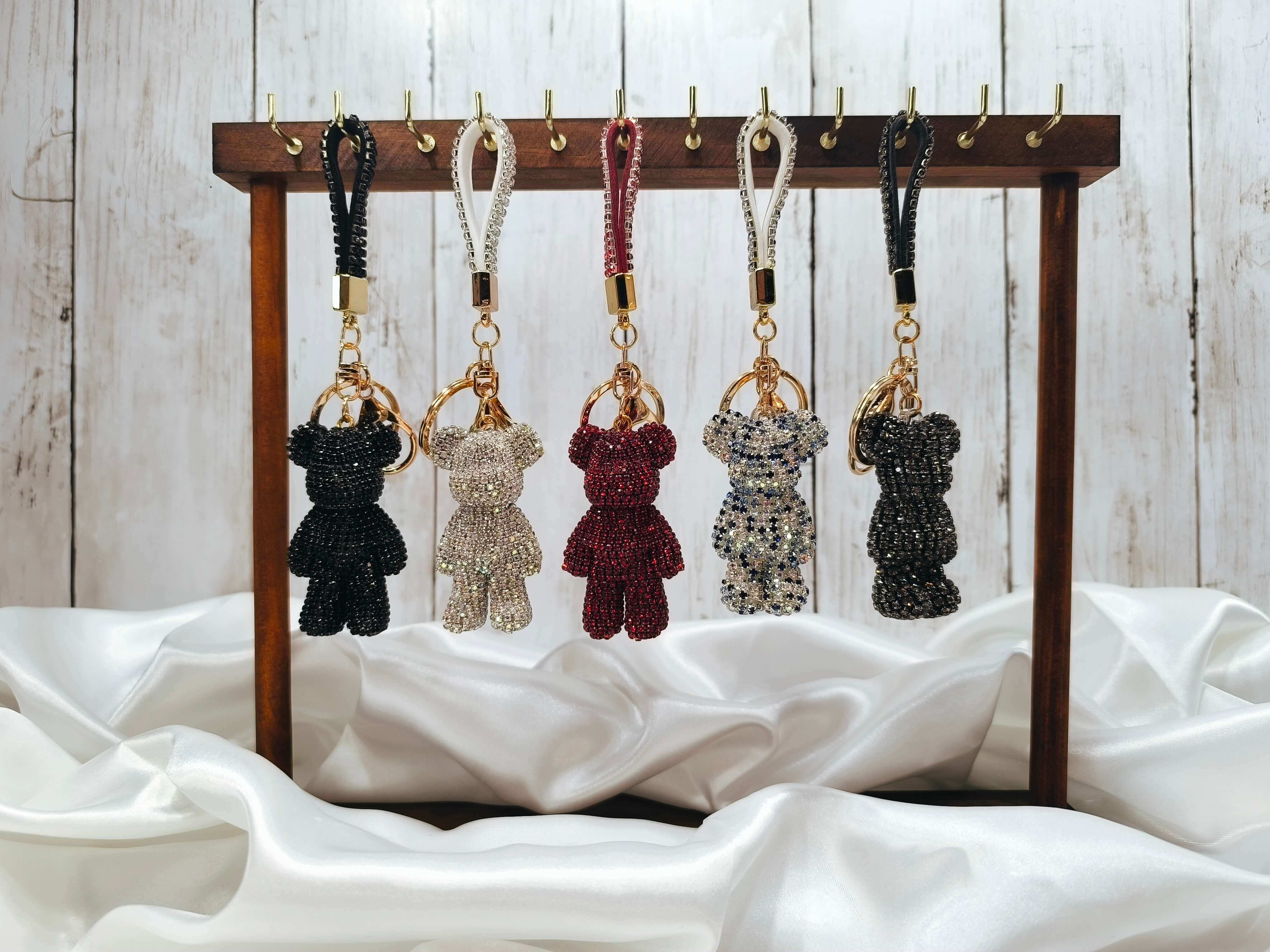 PORTE CLES - OURSON - STRASS - BRILLANT & MIGNON