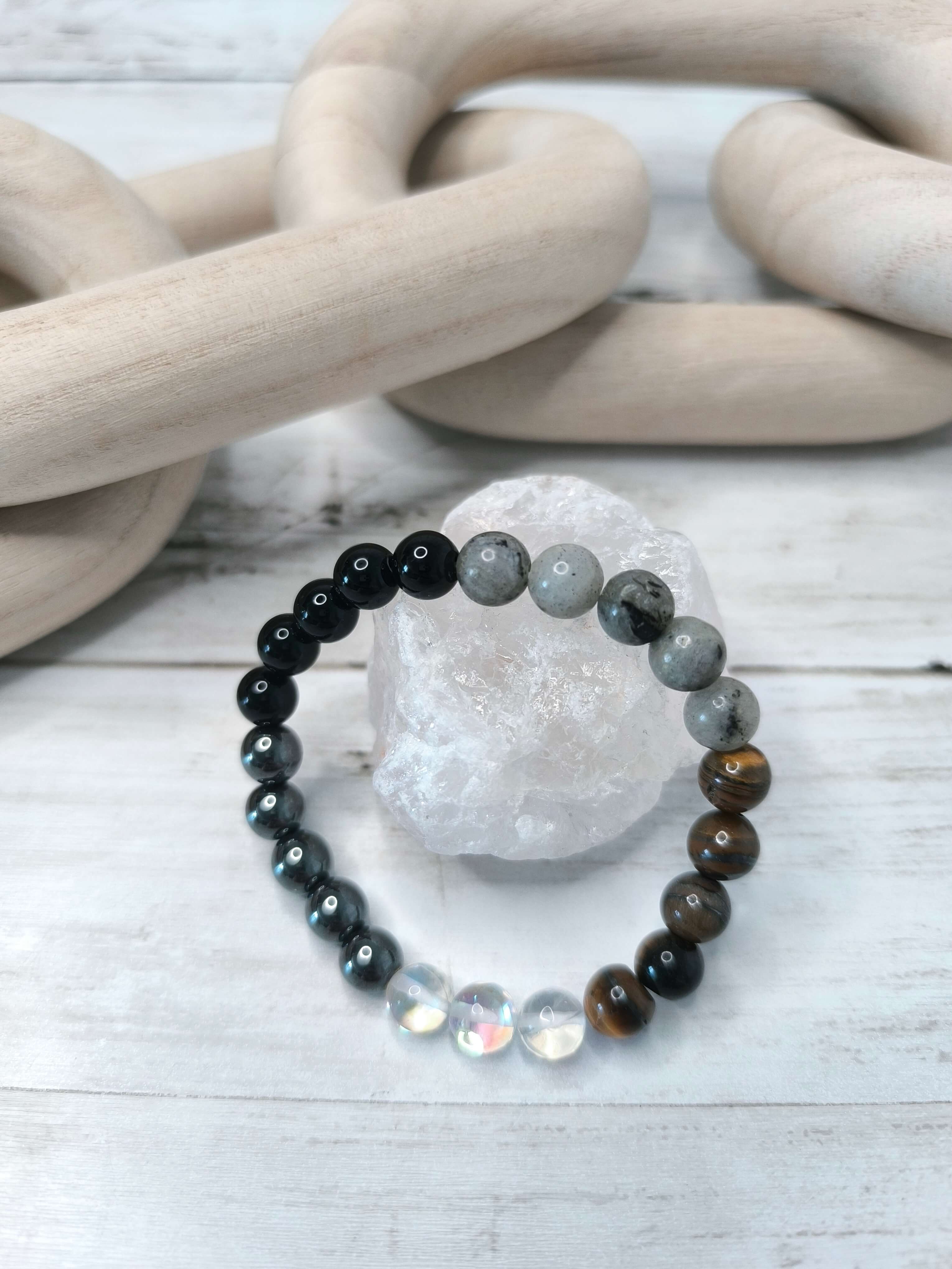 Bracelet 5 Pierres – Protection Totale - Recentrage - Intuition