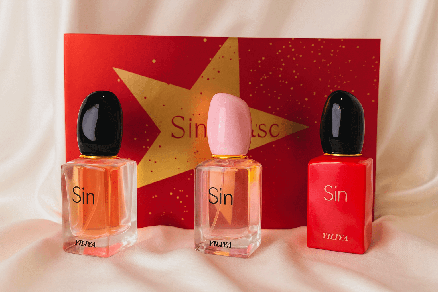 COFFRET ROUGE 3 PARFUMS FEMME - YILIYACOCO (3 x 30ml)