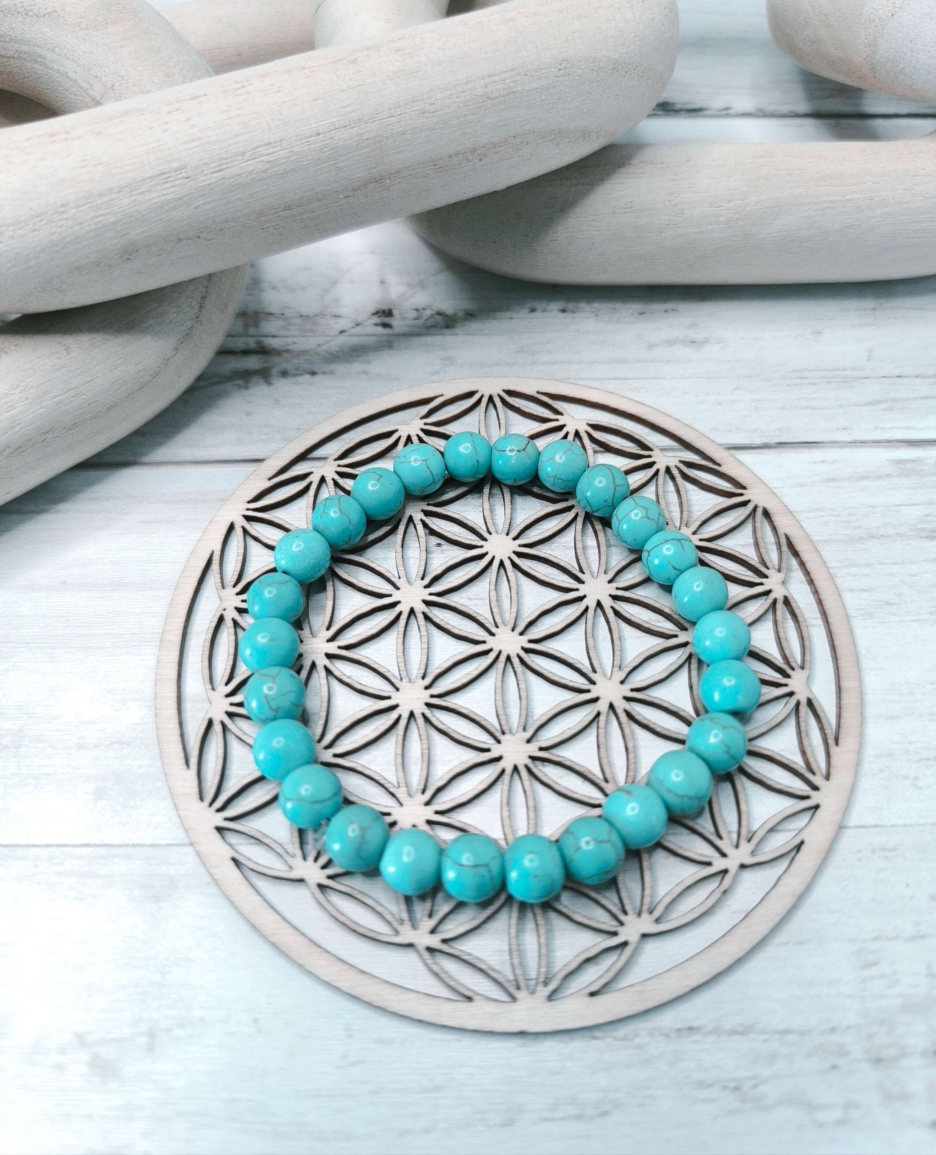 Bracelet Turquoise - Chance - Sérénité - Amitié