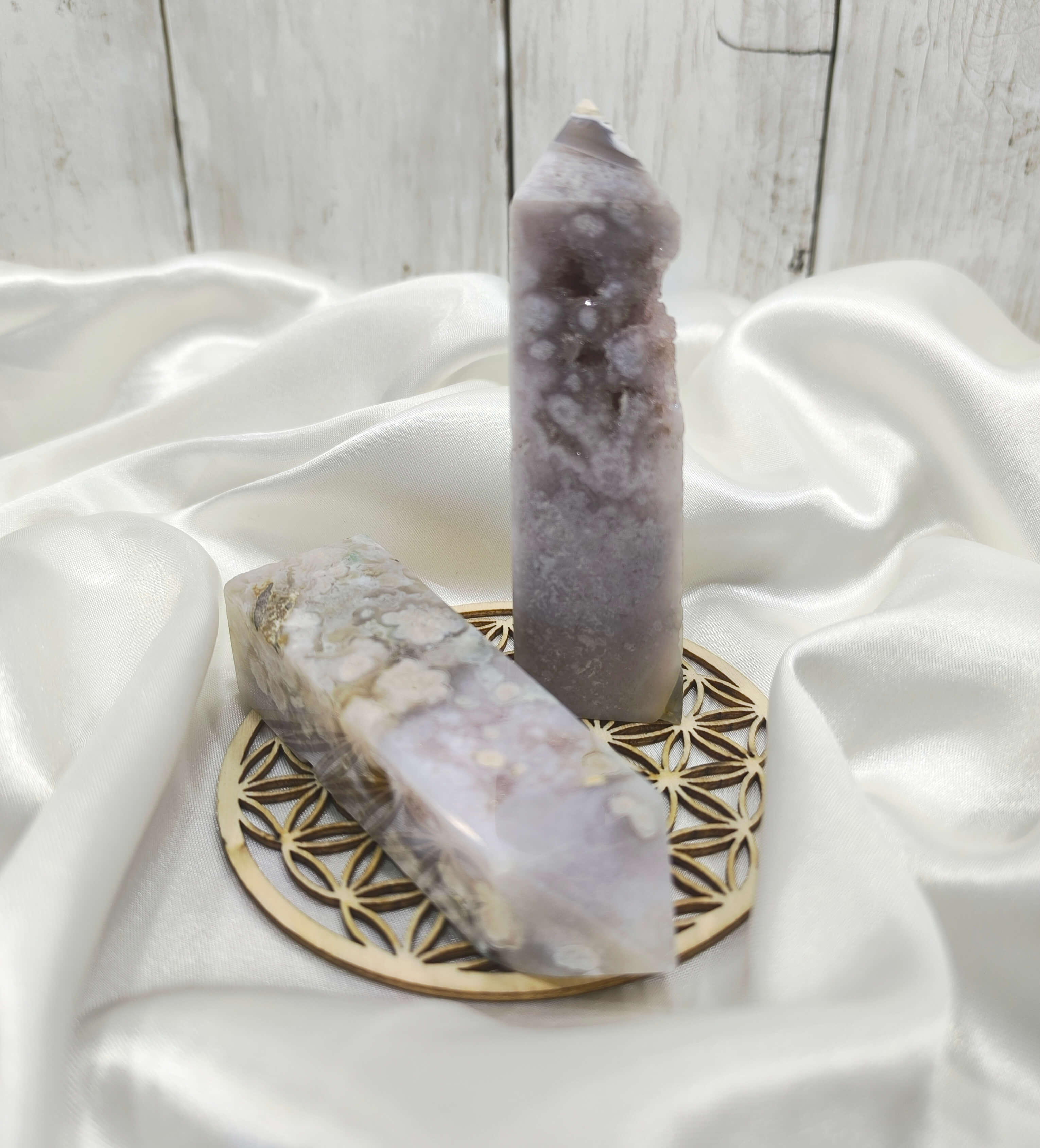 CRISTAL D'AGATE FLEUR - HARMONIE, DOUCEUR & ENERGIE POSITIVE