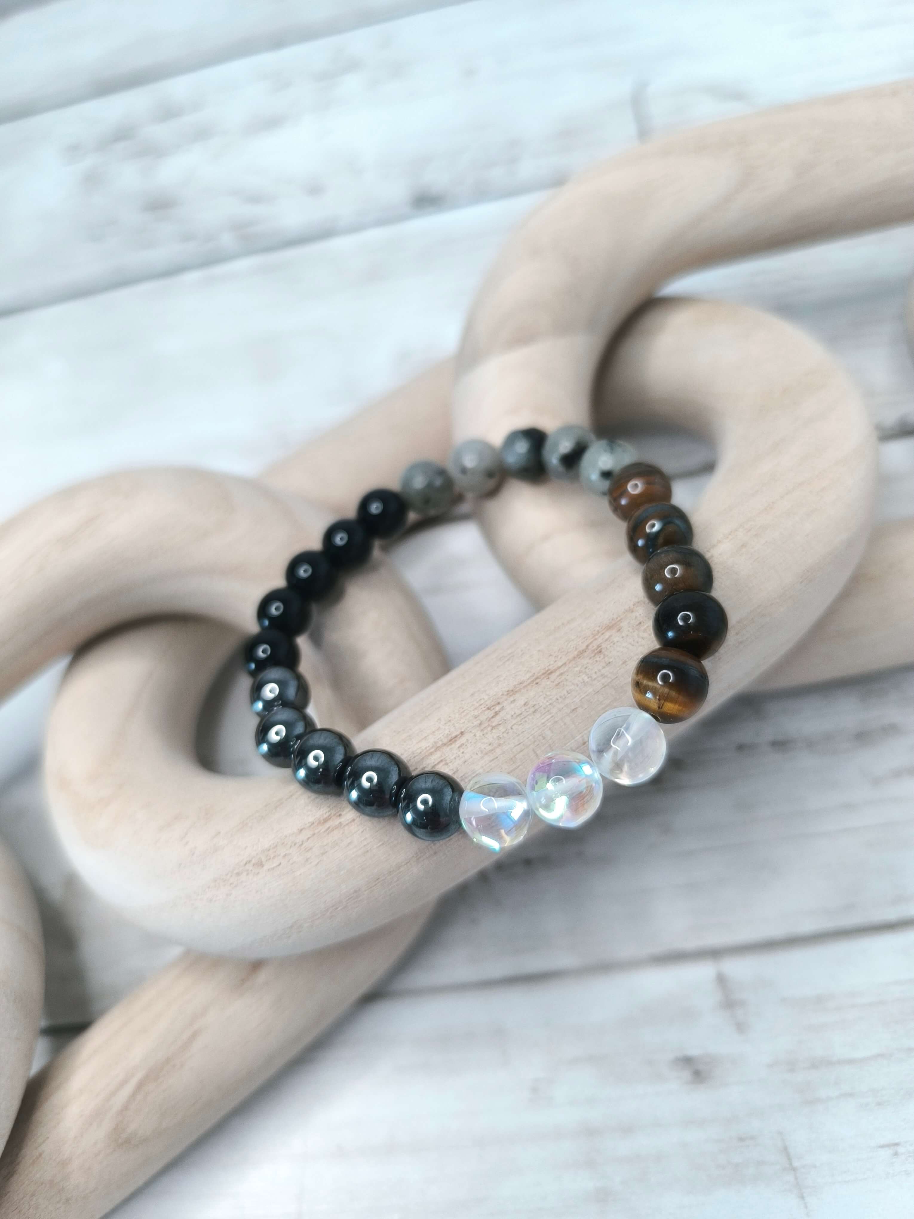 Bracelet 5 Pierres – Protection Totale - Recentrage - Intuition