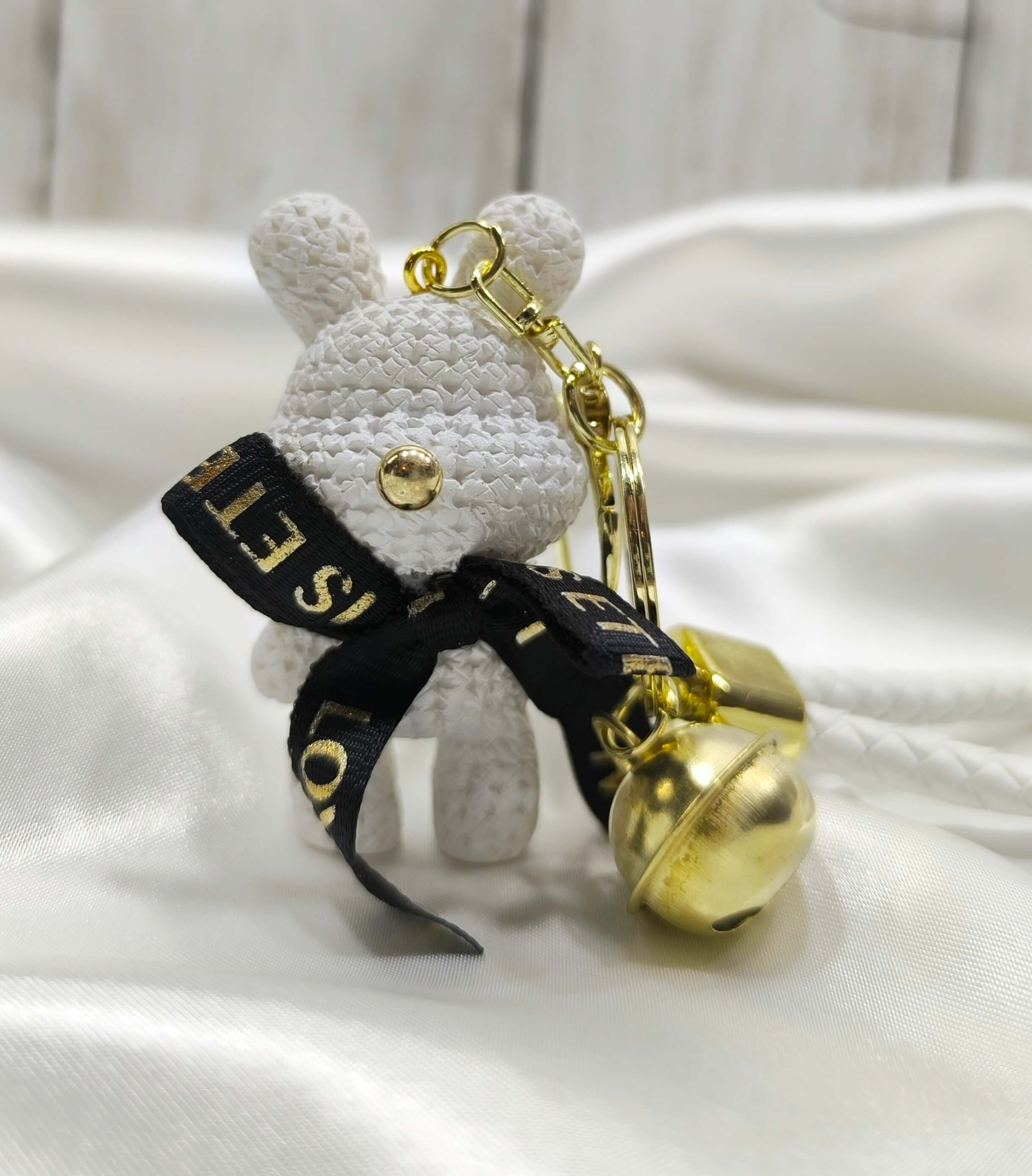 PORTE CLES - LAPIN - EN RESINE - MIGNON & LEGER - COLORIES AU CHOIX