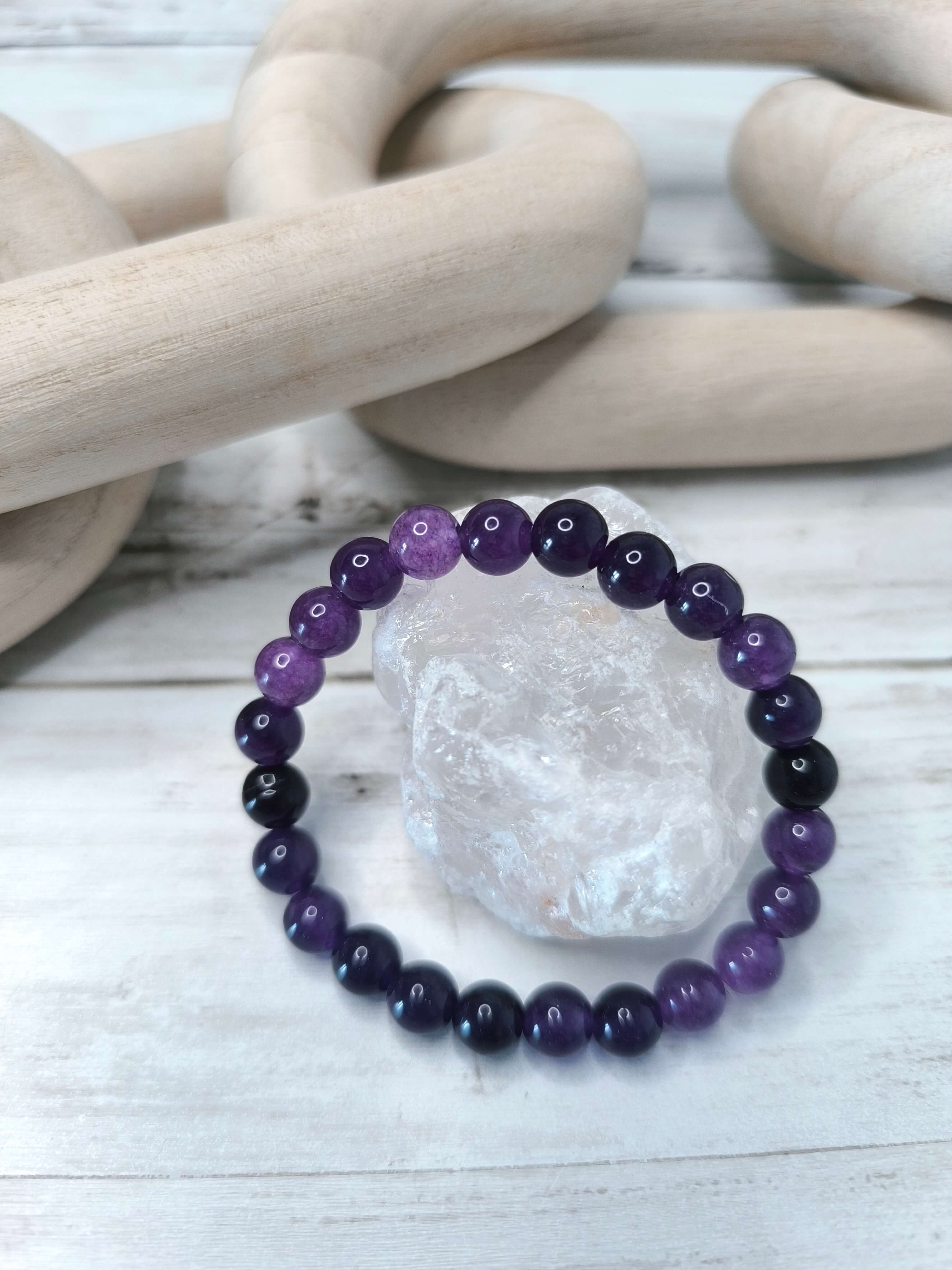 Bracelet Améthyste – Paix - Protection - Sagesse