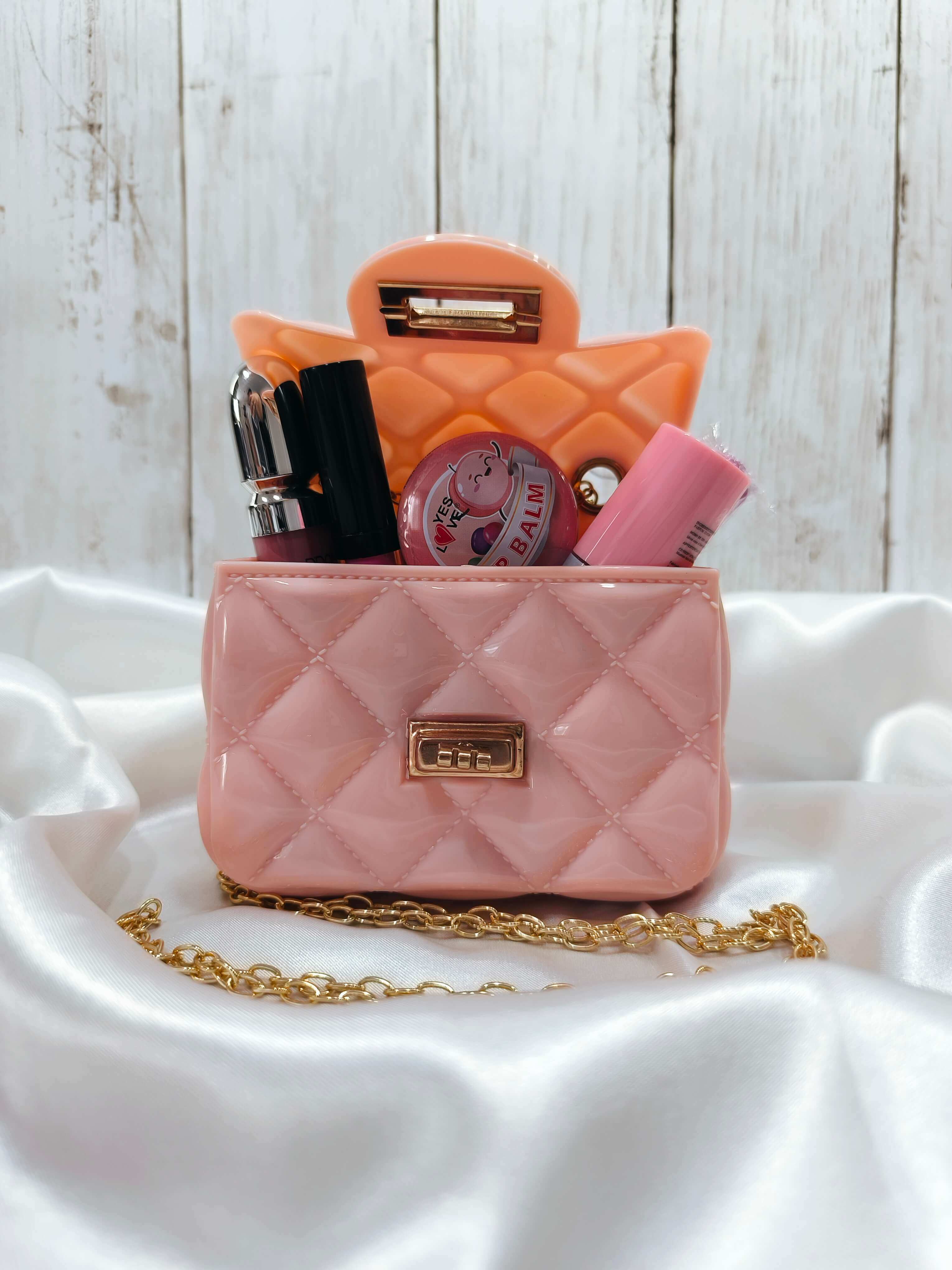 BOX BEAUTE - MINI SAC PVC ROSE POUDREE – GLAM & GLOW 