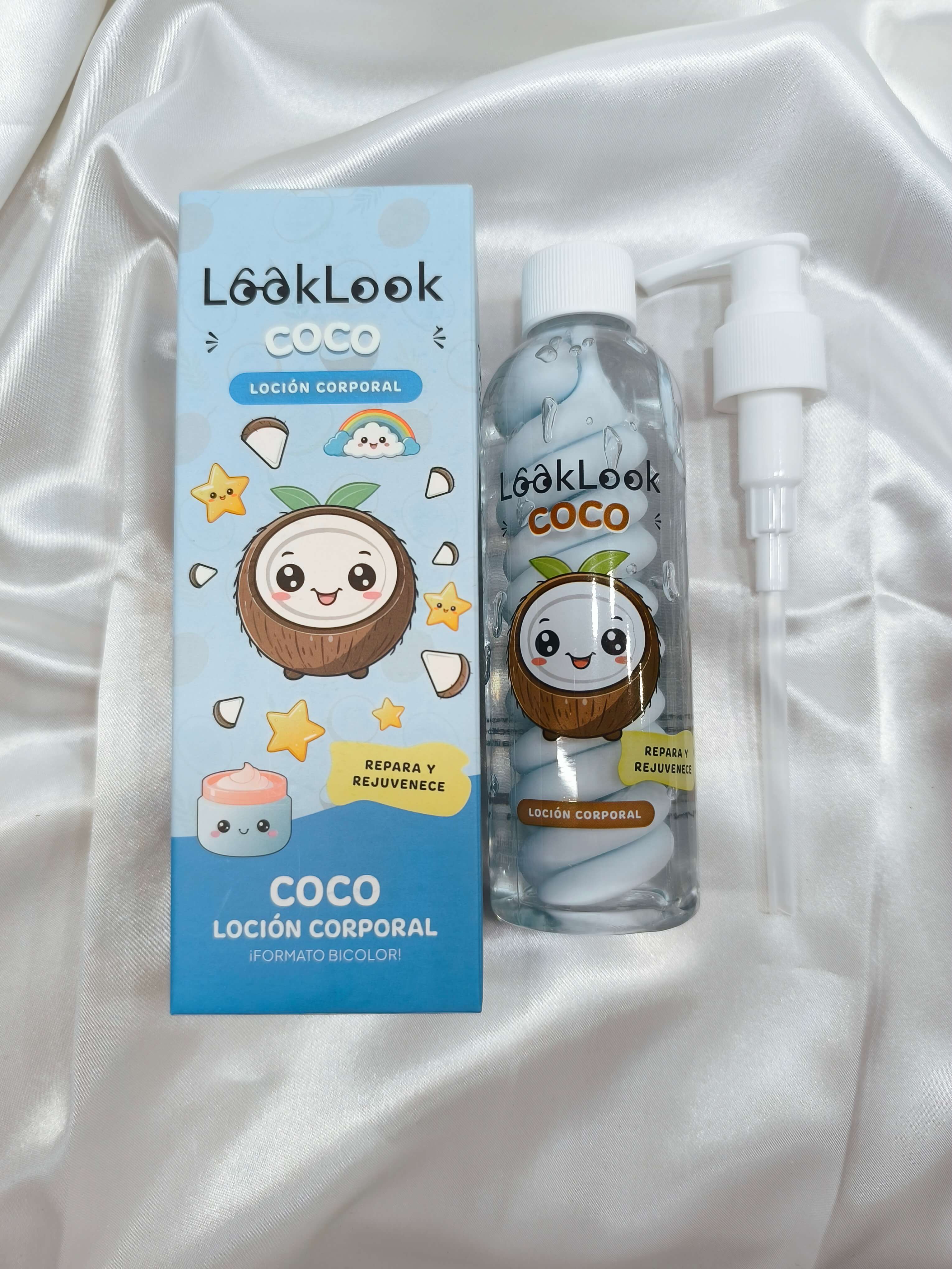 LOTION CORPS - EXTRAIT DE NOIX DE COCO - HYDRATANTE & REPARATRICE - LOOK LOOK 200ML