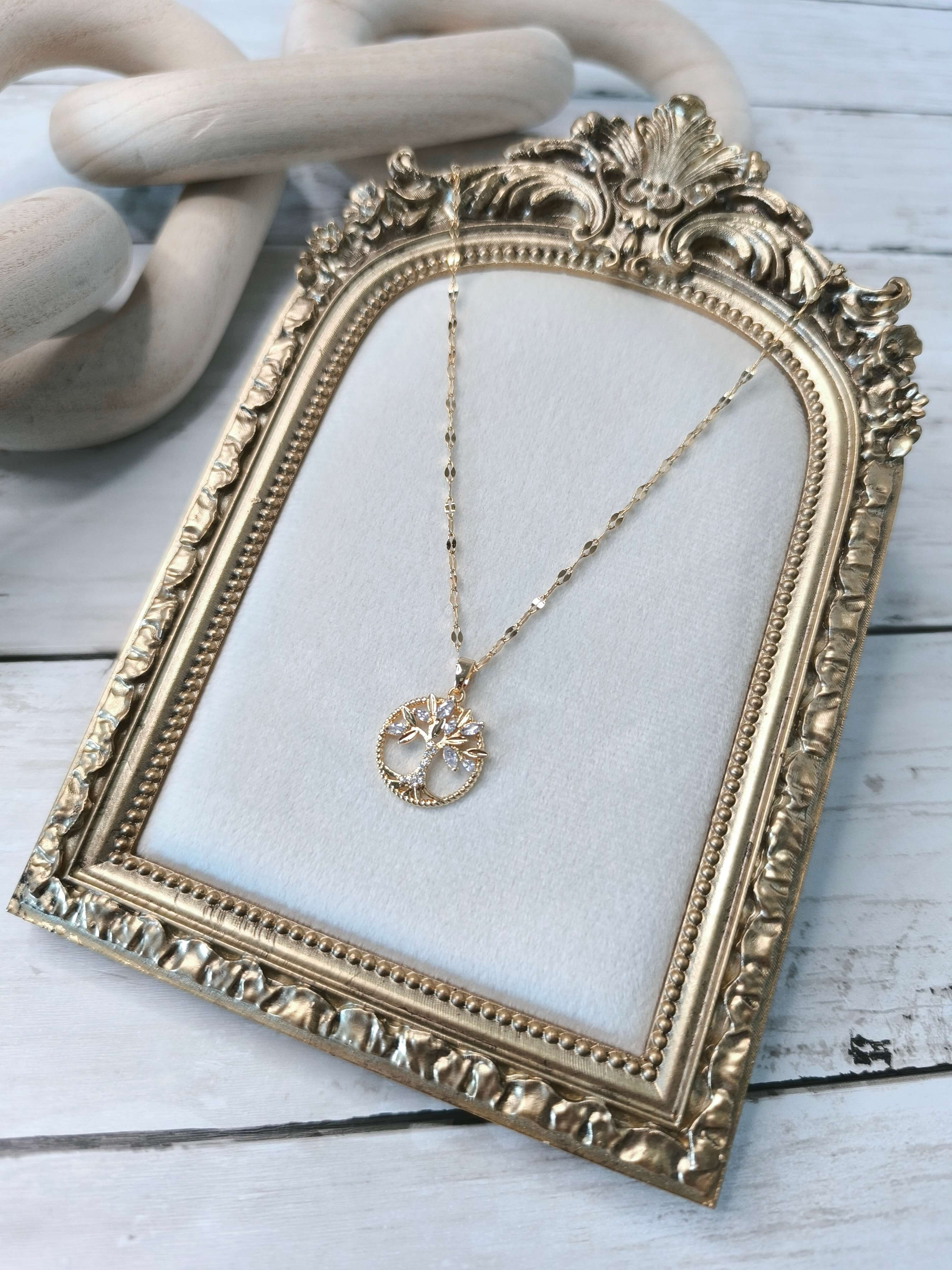 COLLIER FEMME - ARBRE DE VIE - ACIER INOXYDABLE - ELEGANCE SYMBOLIQUE