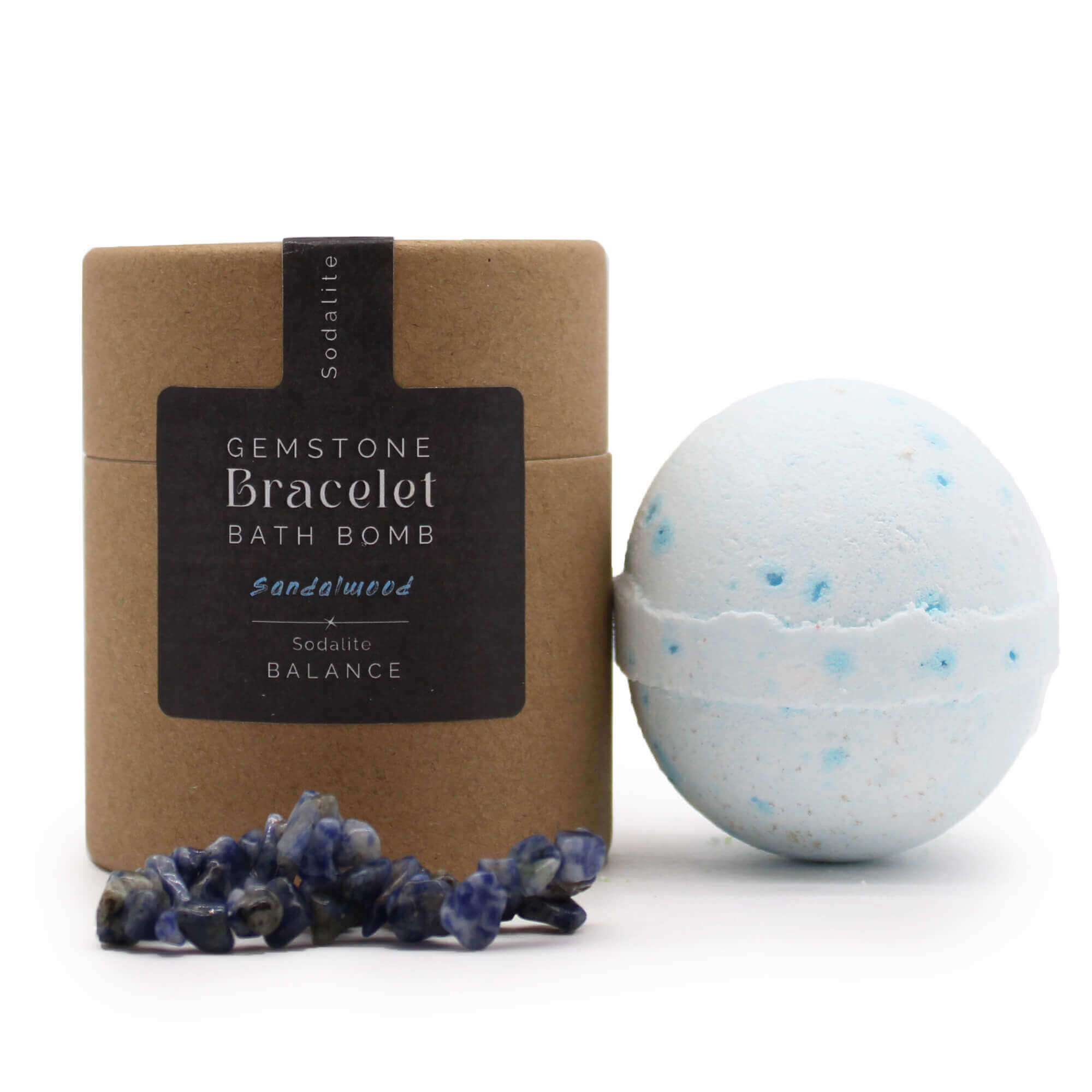 BOMBE DE BAIN AVEC BRACELET EN SODALITE - INTUITION & EXPRESSION