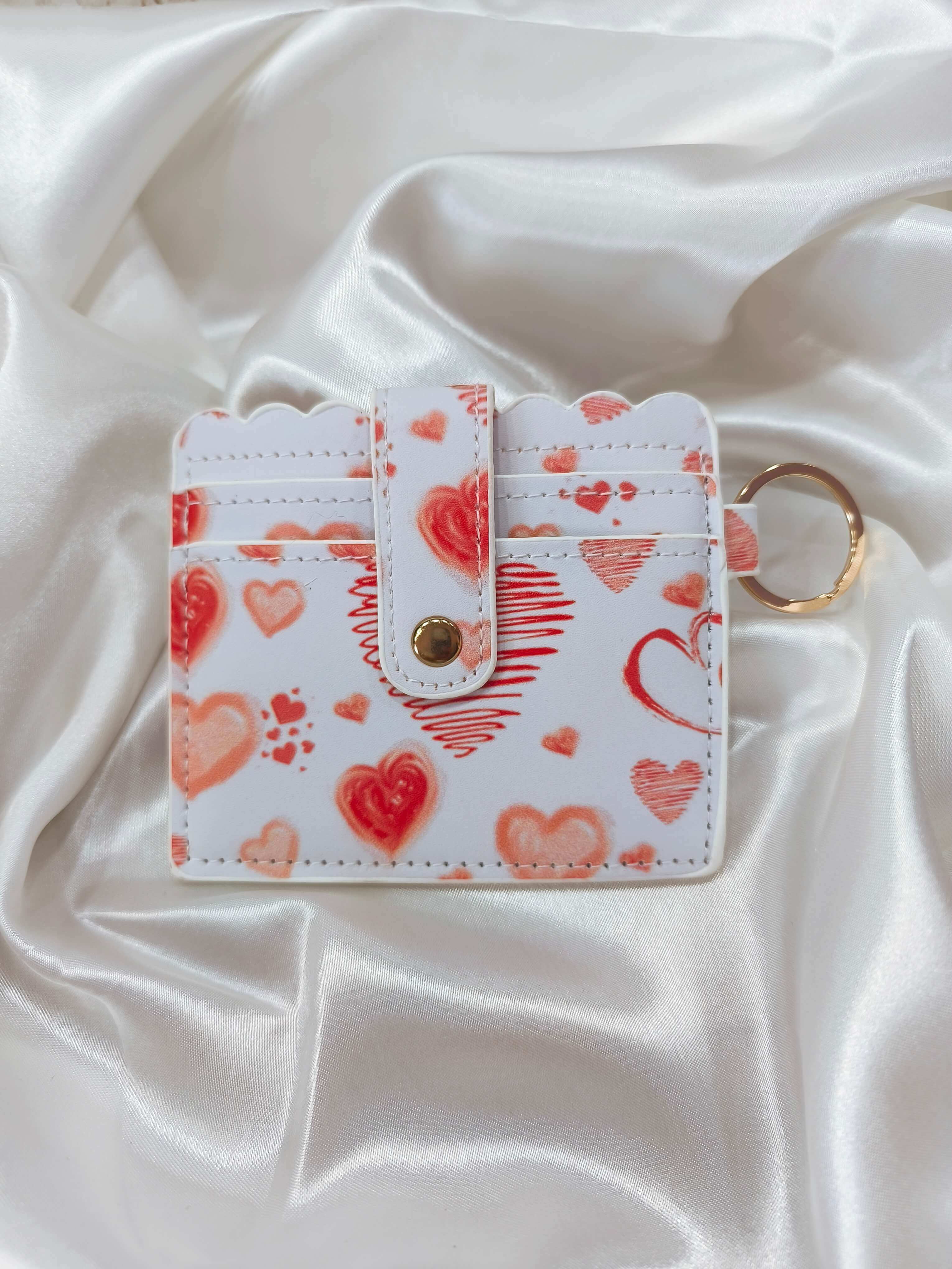 PORTE CLES PORTE CARTES - 2 EN 1 - ACCESSOIRE MULTIFONCTION & ELEGANT - colories au choix