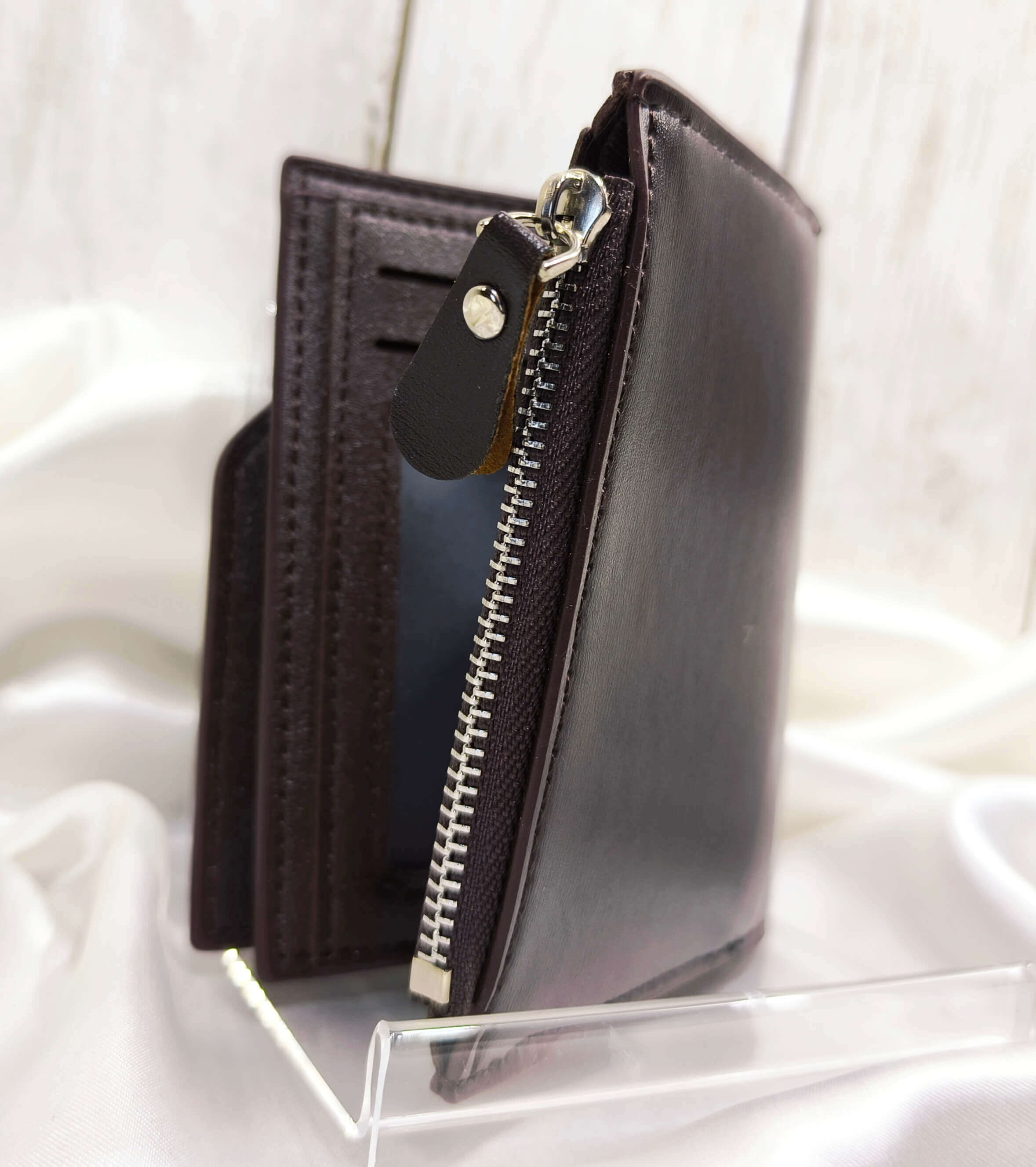 PORTEFEUILLE HOMME MARRON FONCE - ELEGANT & MULTI-COMPARTIMENTS