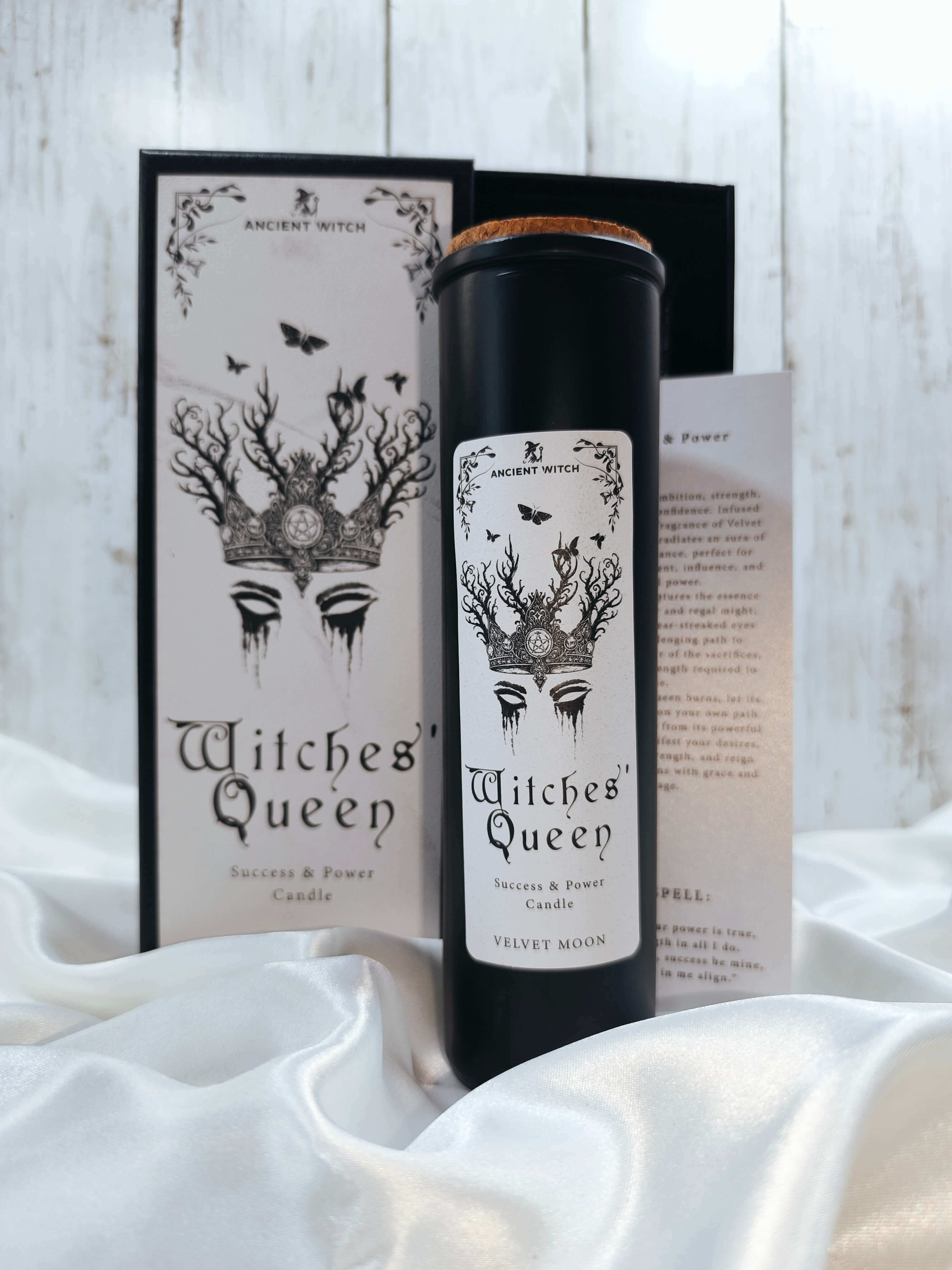 BOUGIE MAGIQUE SORCIERE ANCESTRALE - REINE DES SORCIERES - SUCCES & POUVOIR 