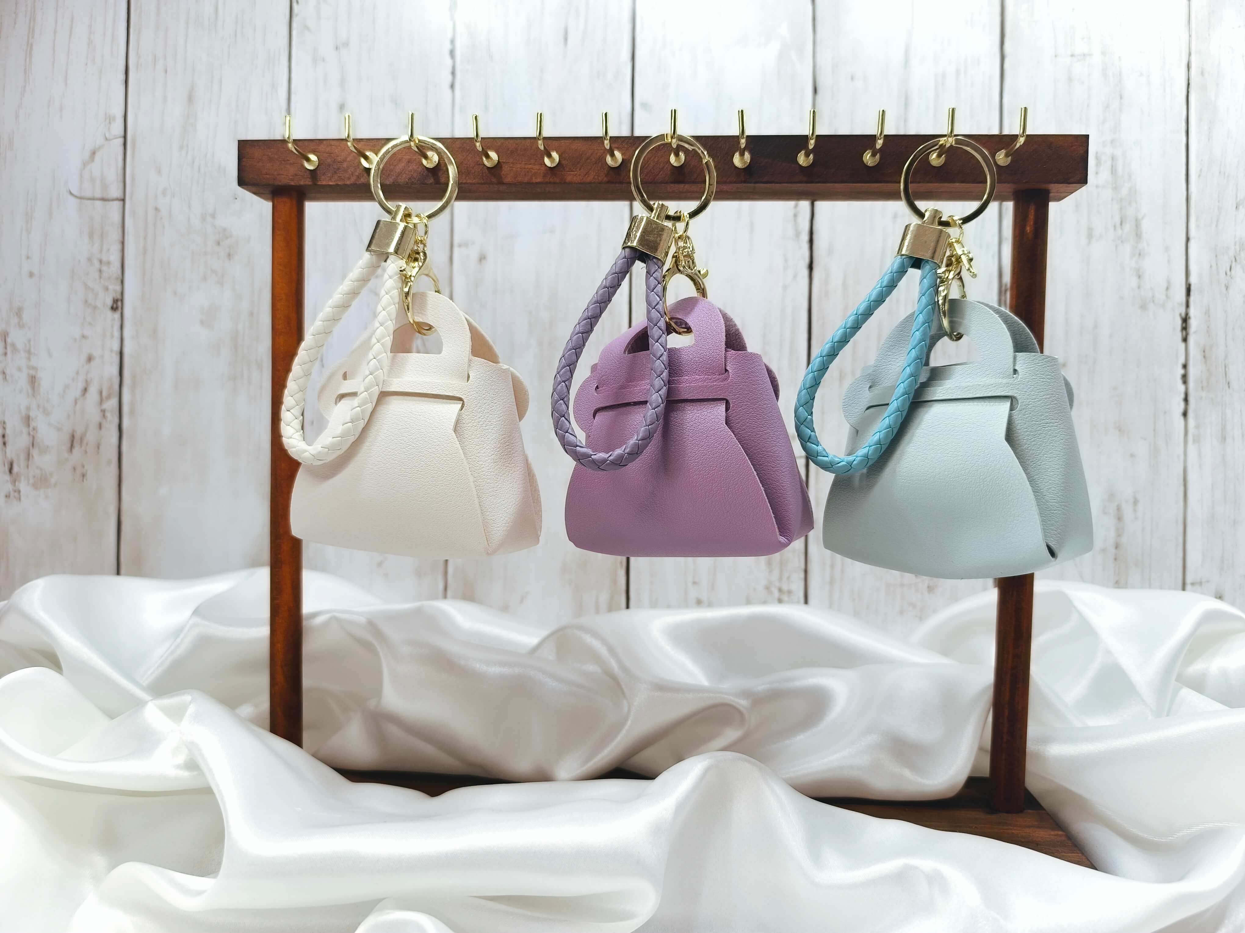 MINI POCHETTE PORTE CLES SANS FERMETURE - RAFFINEE & STYLE