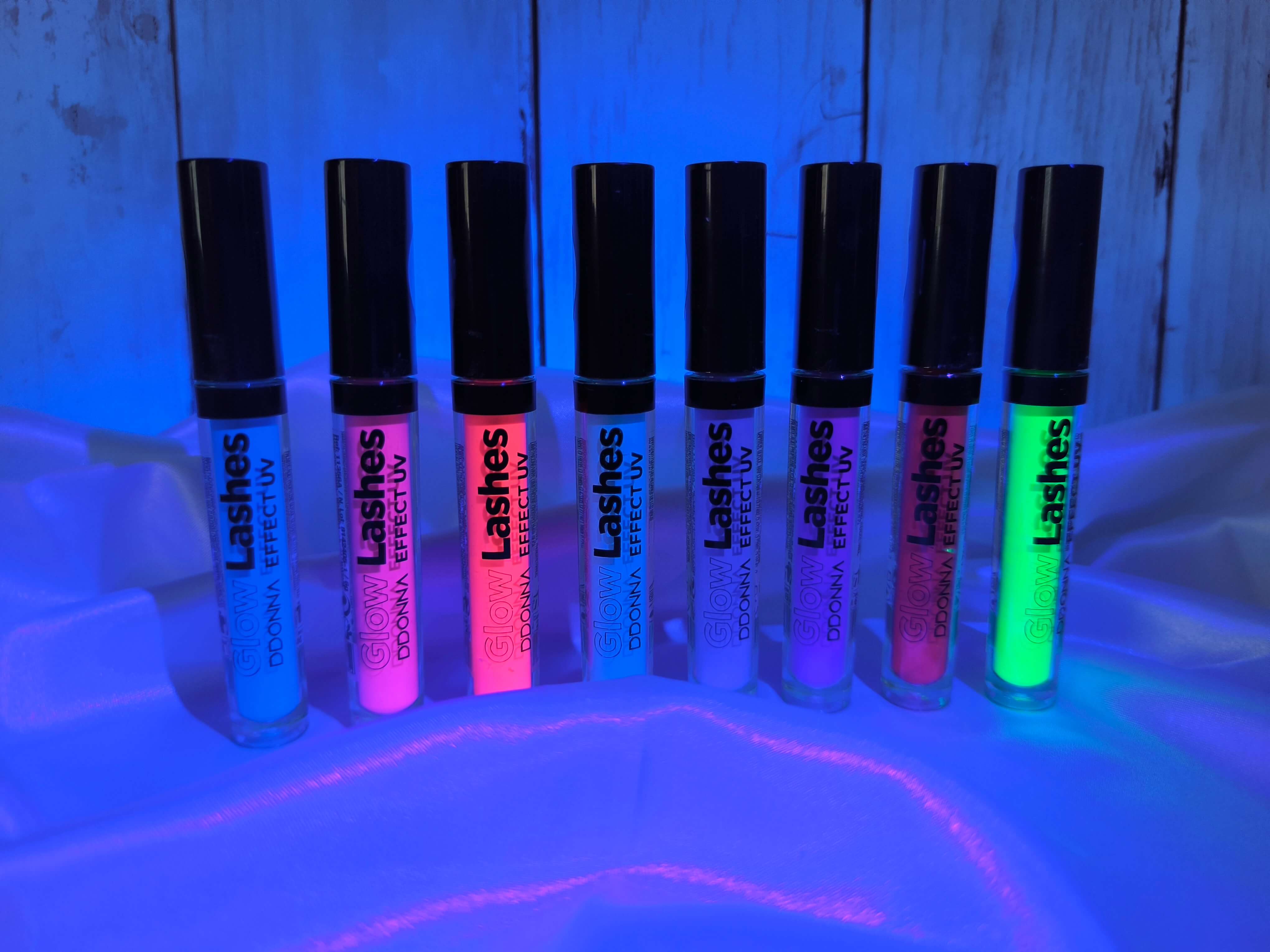 MASCARA UV GLOW - DDONNA - WATERPROOF - COULEURS FLUO