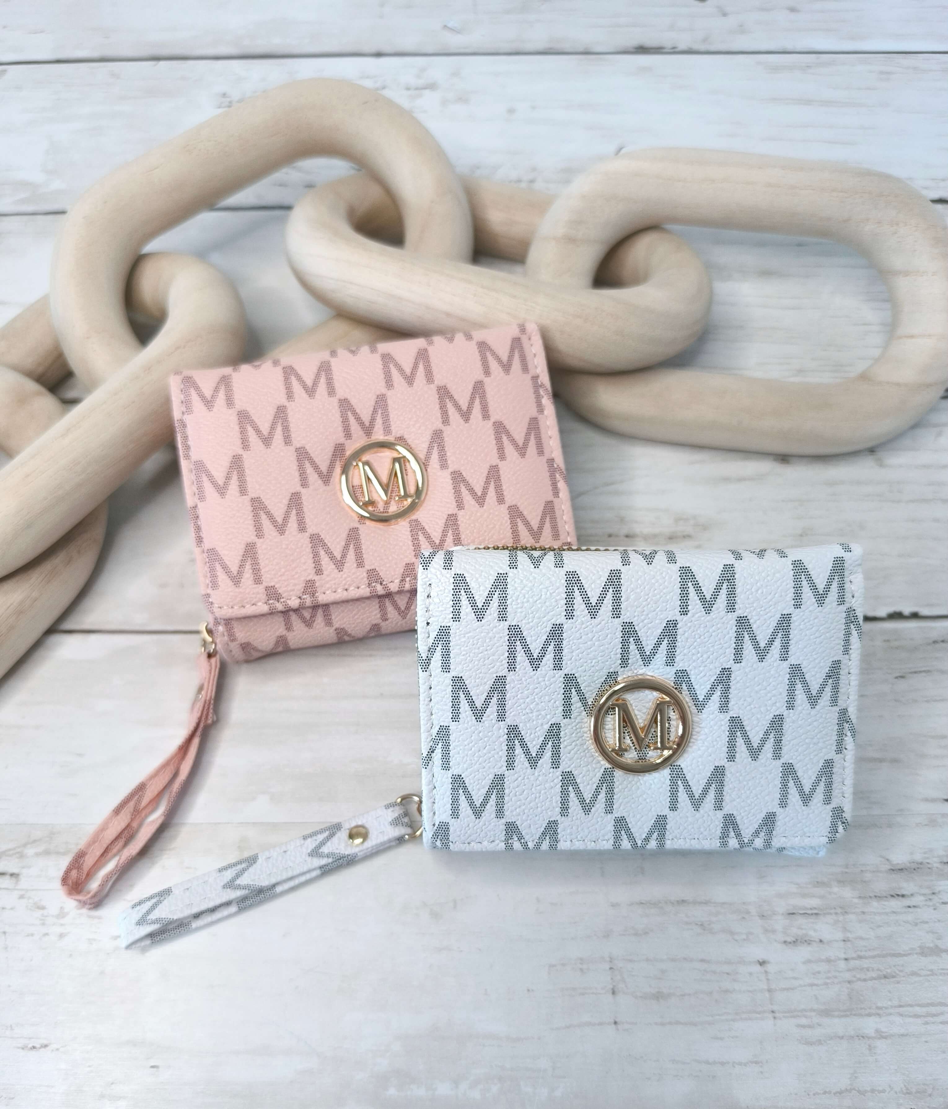 PORTEFEUILLE FEMME - BLANC OU ROSE - ELEGANT, LEGER & PRATIQUE