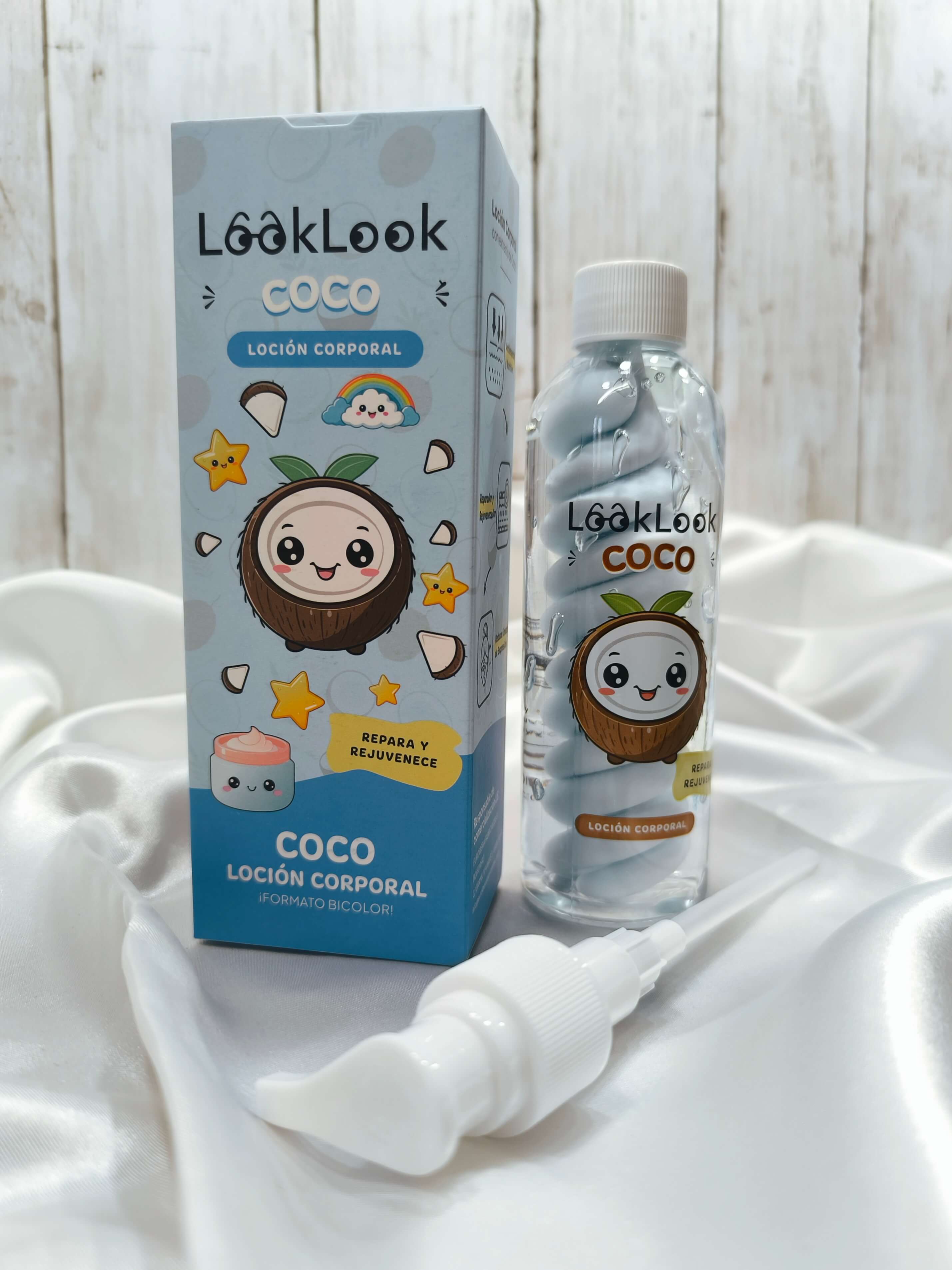 LOTION CORPS - EXTRAIT DE NOIX DE COCO - HYDRATANTE & REPARATRICE - LOOK LOOK 200ML