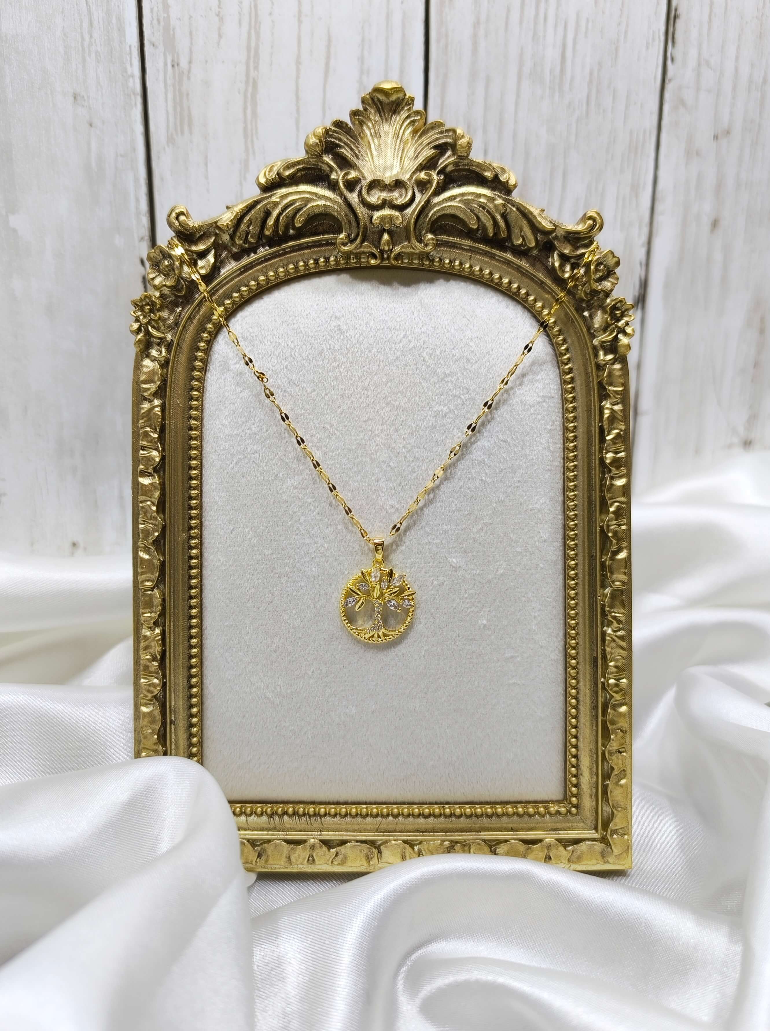 COLLIER FEMME - ARBRE DE VIE - ACIER INOXYDABLE - ELEGANCE SYMBOLIQUE