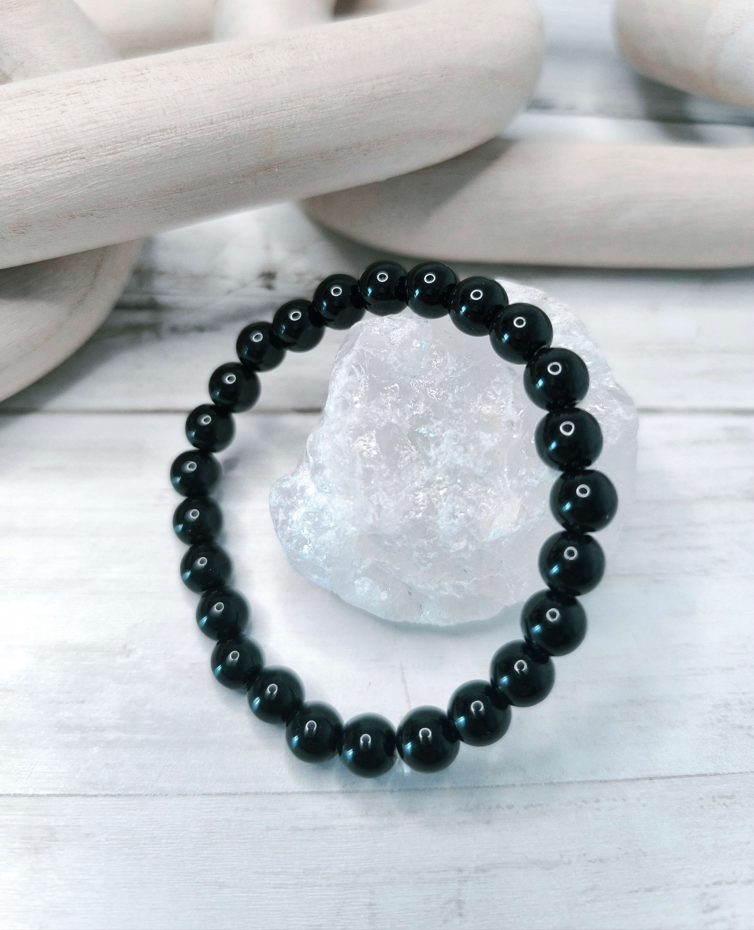 Bracelet Obsidienne Noire - Protection - Ancrage - Libération