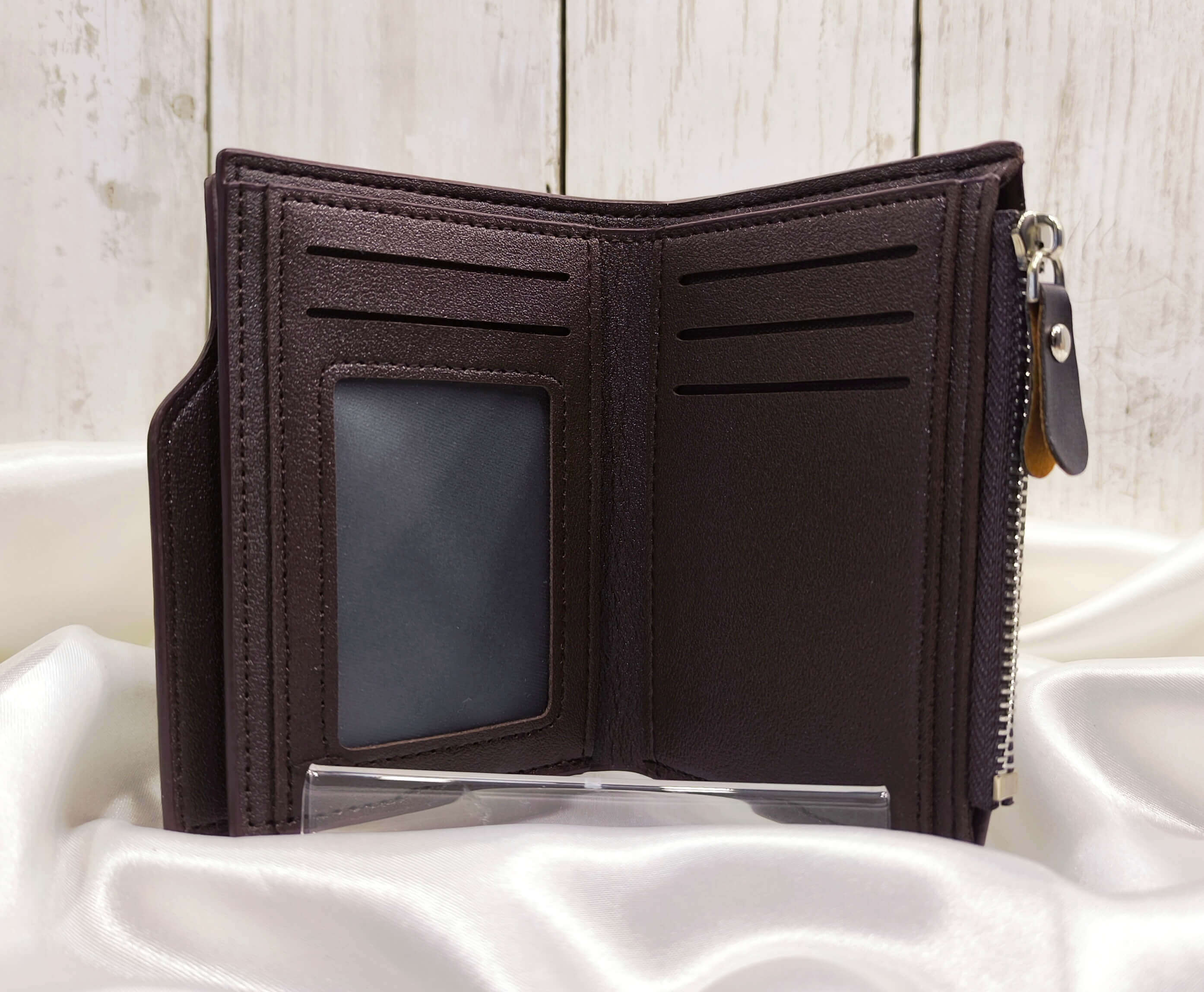 PORTEFEUILLE HOMME MARRON FONCE - ELEGANT & MULTI-COMPARTIMENTS