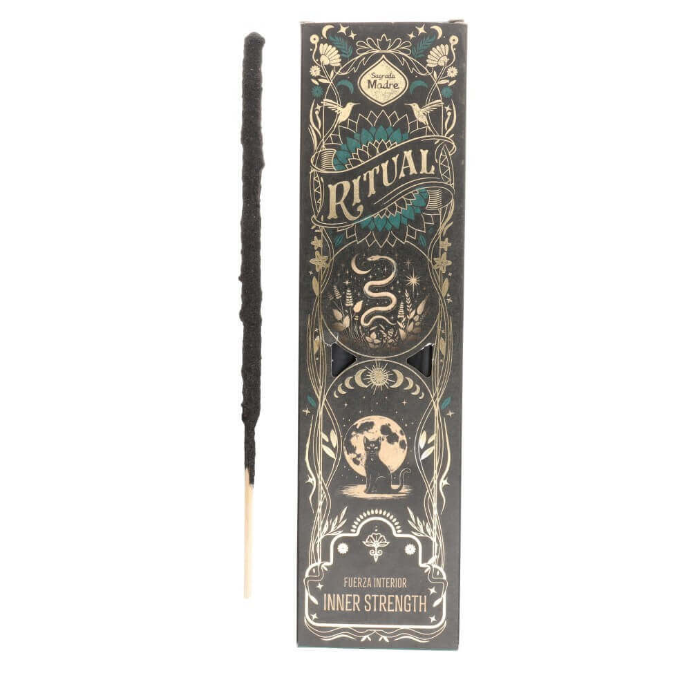 ENCENS RITUEL DE FORCE INTERIEUR - BOIS DE SANTAL & ROSES - BOITE DE 6 BATONNETS ARTISANAUX