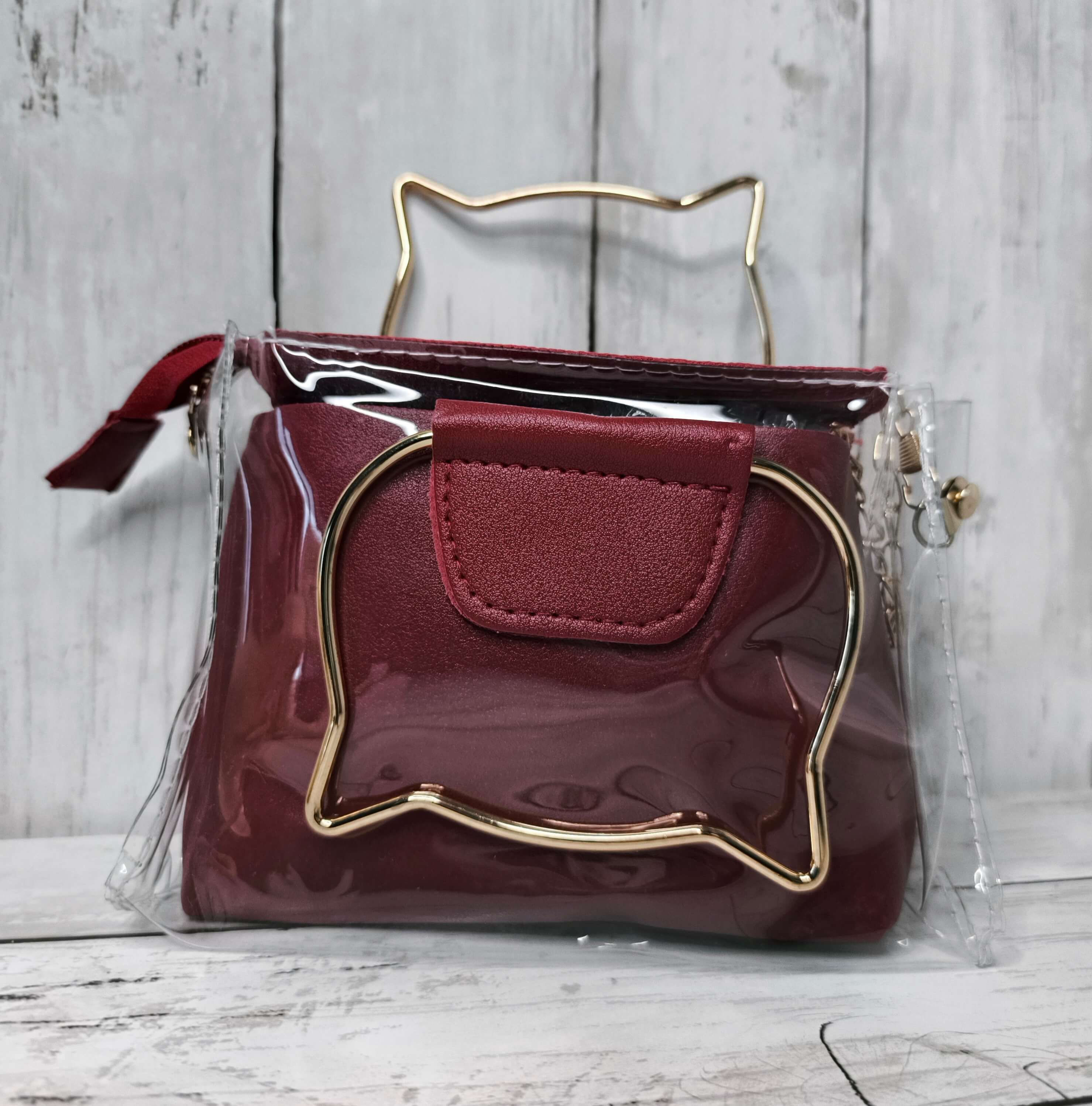 MINI SAC A MAIN - POIGNEES EN TETE DE CHAT - ORIGINAL & TENDANCE