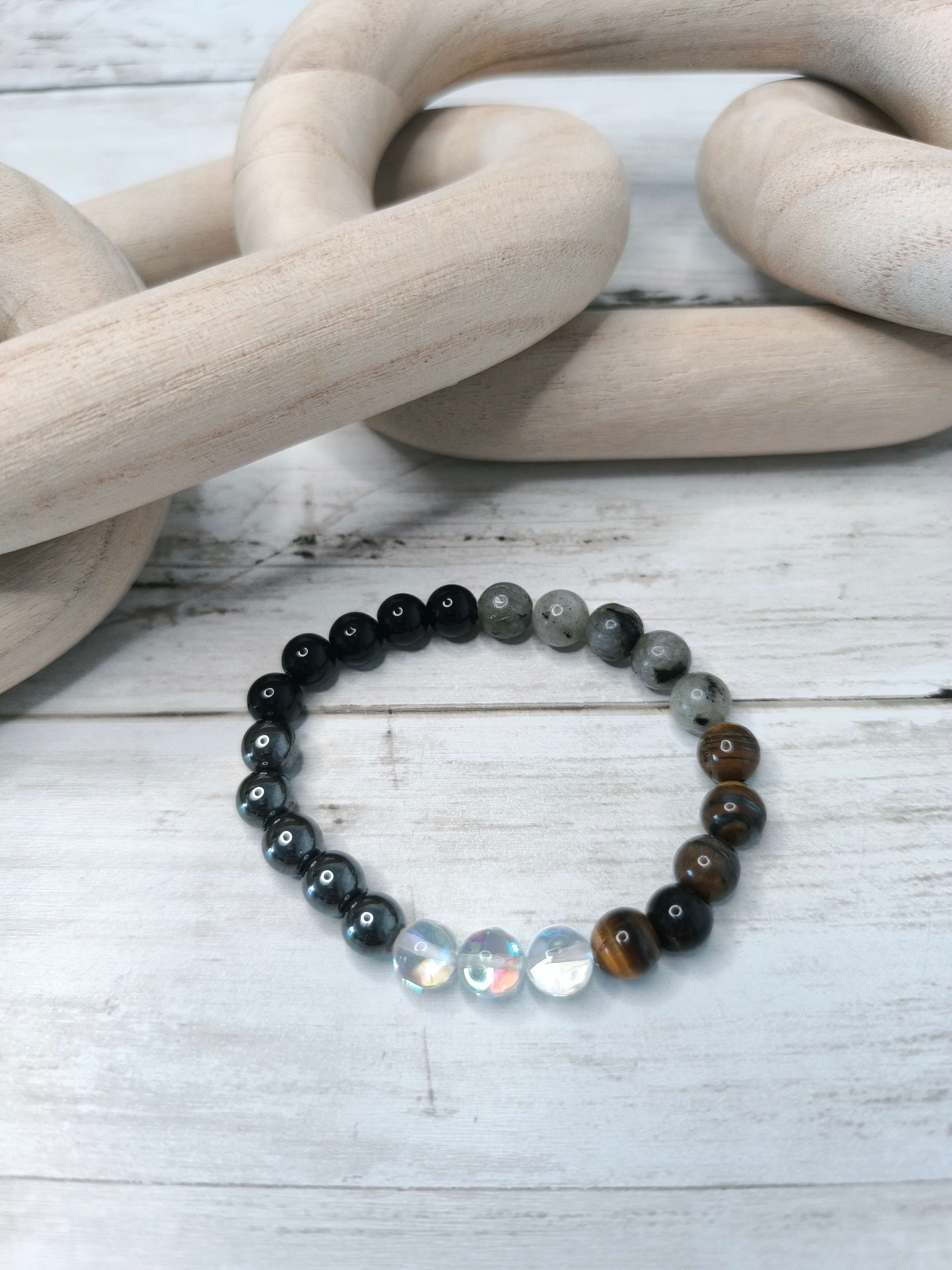 Bracelet 5 Pierres – Protection Totale - Recentrage - Intuition