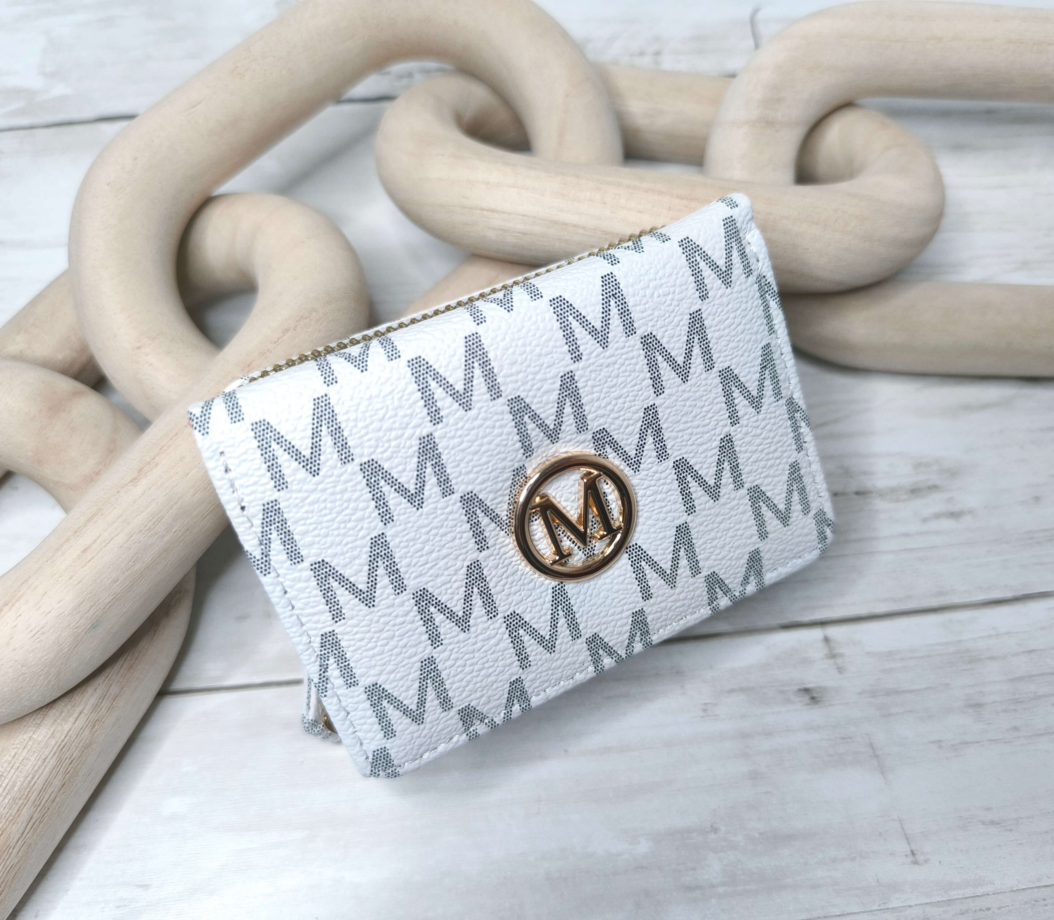 PORTEFEUILLE FEMME - BLANC OU ROSE - ELEGANT, LEGER & PRATIQUE