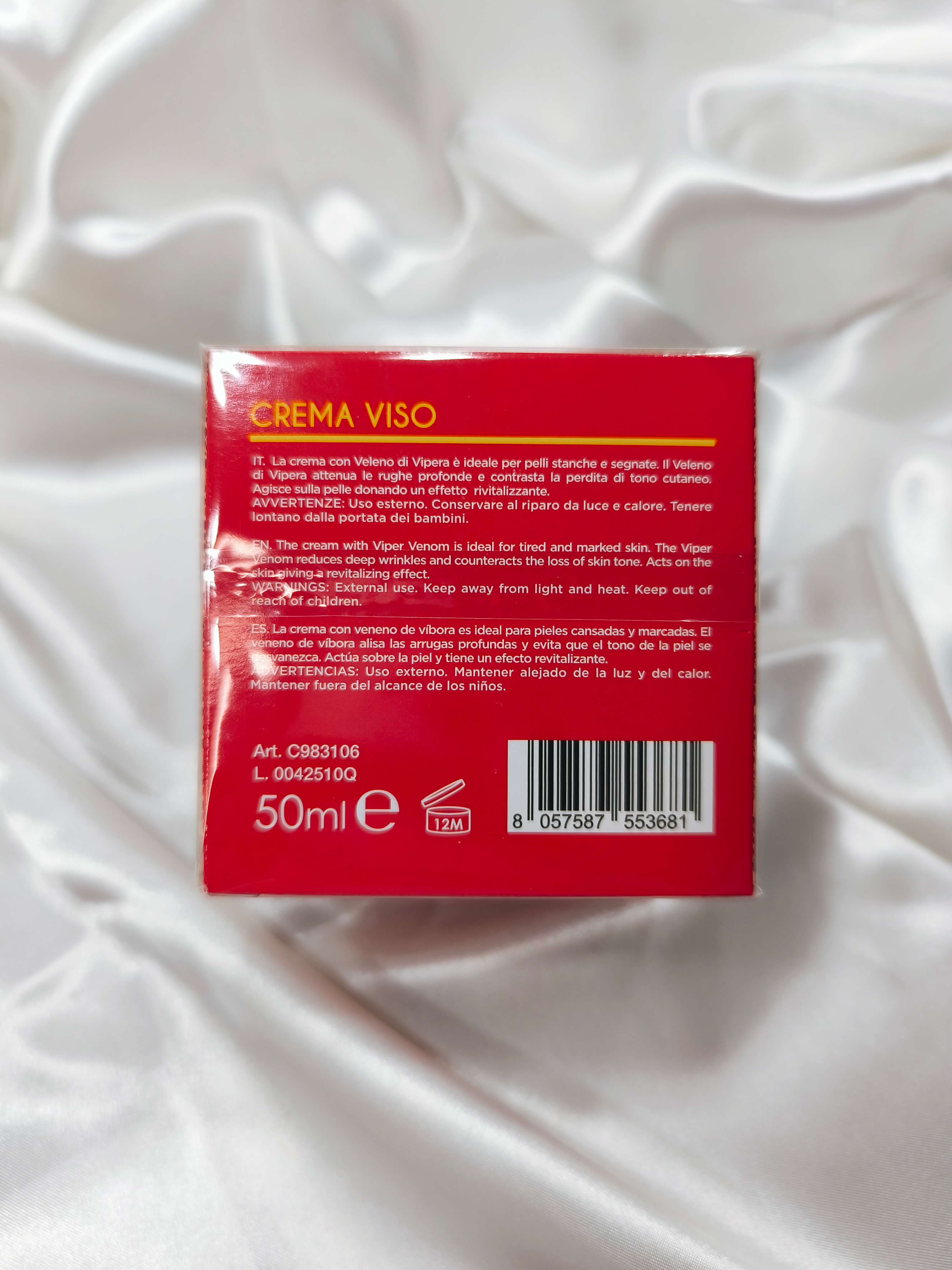 CREME VISAGE - VENIN DE VIPERE - ANTI-RIDES - COSMI PREMIUM - 50ML