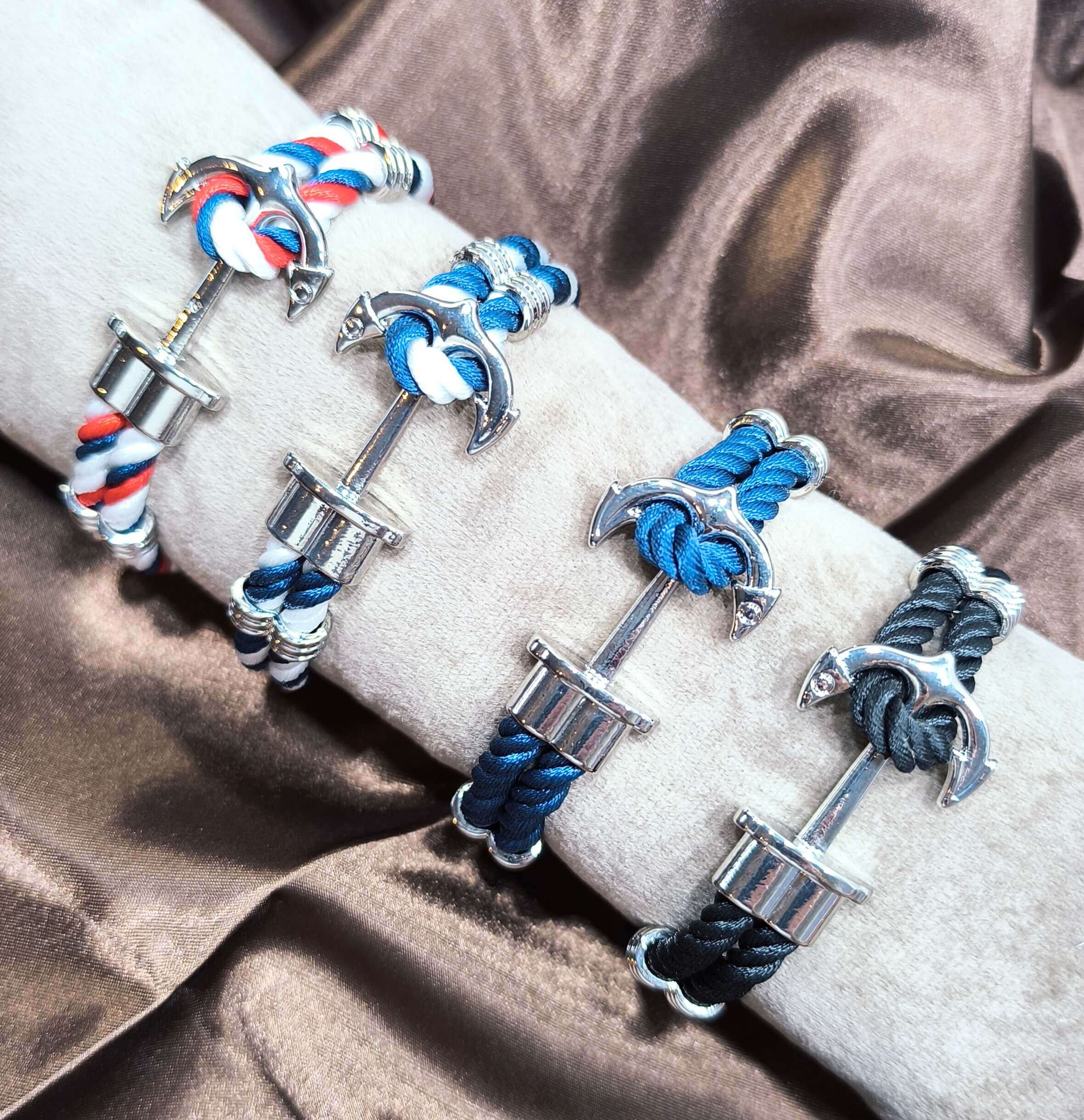 BRACELET MARIN HOMME - ANCRE - 4 COLORIS AU CHOIX - 